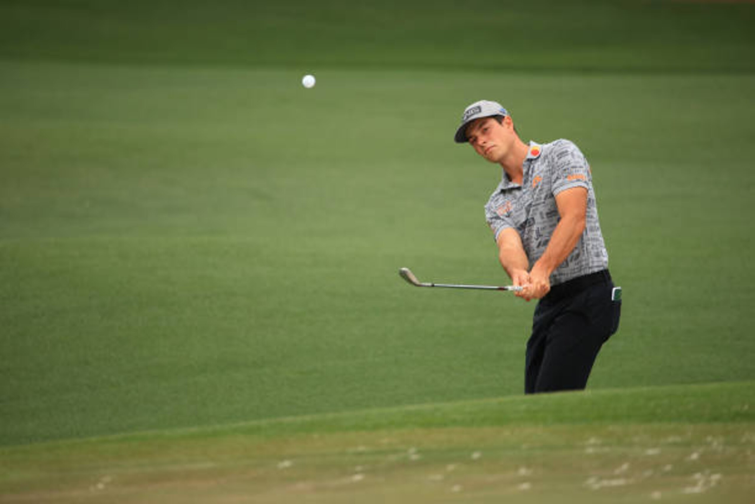 AUGUSTA, GEORGIA - APRIL 09: Viktor Hovland of Norway plays a shot on the second hole during the second round of the Masters at Augusta National Golf Club on April 09, 2021 in Augusta, Georgia. (Photo by Mike Ehrmann/Getty Images) AUGUSTA, GEORGIA - APRIL 09: Viktor Hovland of Norway plays a shot on the second hole during the second round of the Masters at Augusta National Golf Club on April 09, 2021 in Augusta, Georgia. (Photo by Mike Ehrmann/Getty Images)