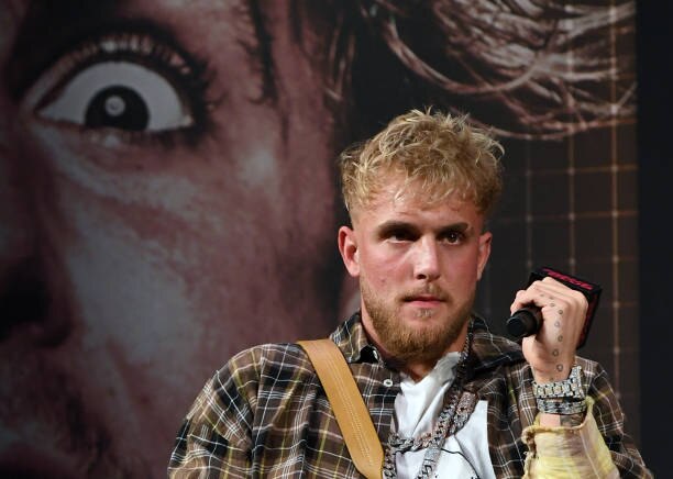LAS VEGAS, NEVADA - MARCH 26:  Jake Paul attends a news conference for Triller Fight Club's inaugural 2021 boxing event at The Venetian Las Vegas on March 26, 2021 in Las Vegas, Nevada. Paul will face Ben Askren in the main event that will take place on April 17, 2021, at Mercedes-Benz Stadium in Atlanta.  (Photo by Ethan Miller/Getty Images)