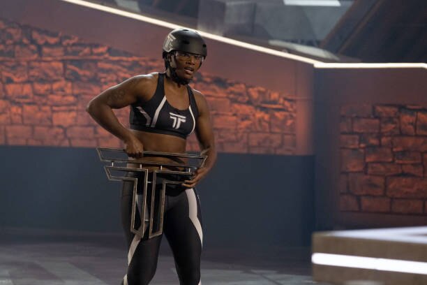 THE TITAN GAMES -- "The Titan Games Premiere" Episode 201/202 -- Pictured: Claressa Shields -- (Photo by: Steve Dietl/NBC/NBCU Photo Bank via Getty Images)