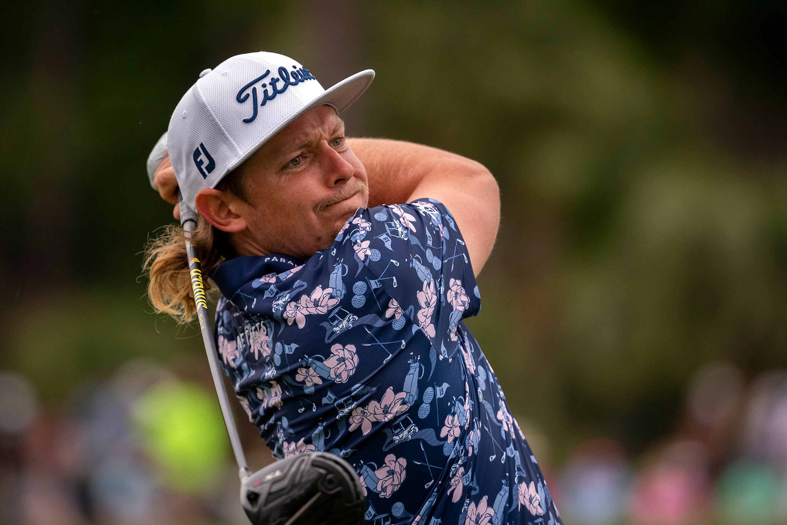 Cameron Smith, of Australia, watches his drive off the 10th tee during the first round of the RBC Heritage golf tournament in Hilton Head Island, S.C., Thursday, April 15, 2021. (AP Photo/Stephen B. Morton) Cameron Smith, of Australia, watches his drive off the 10th tee during the first round of the RBC Heritage golf tournament in Hilton Head Island, S.C., Thursday, April 15, 2021. (AP Photo/Stephen B. Morton)