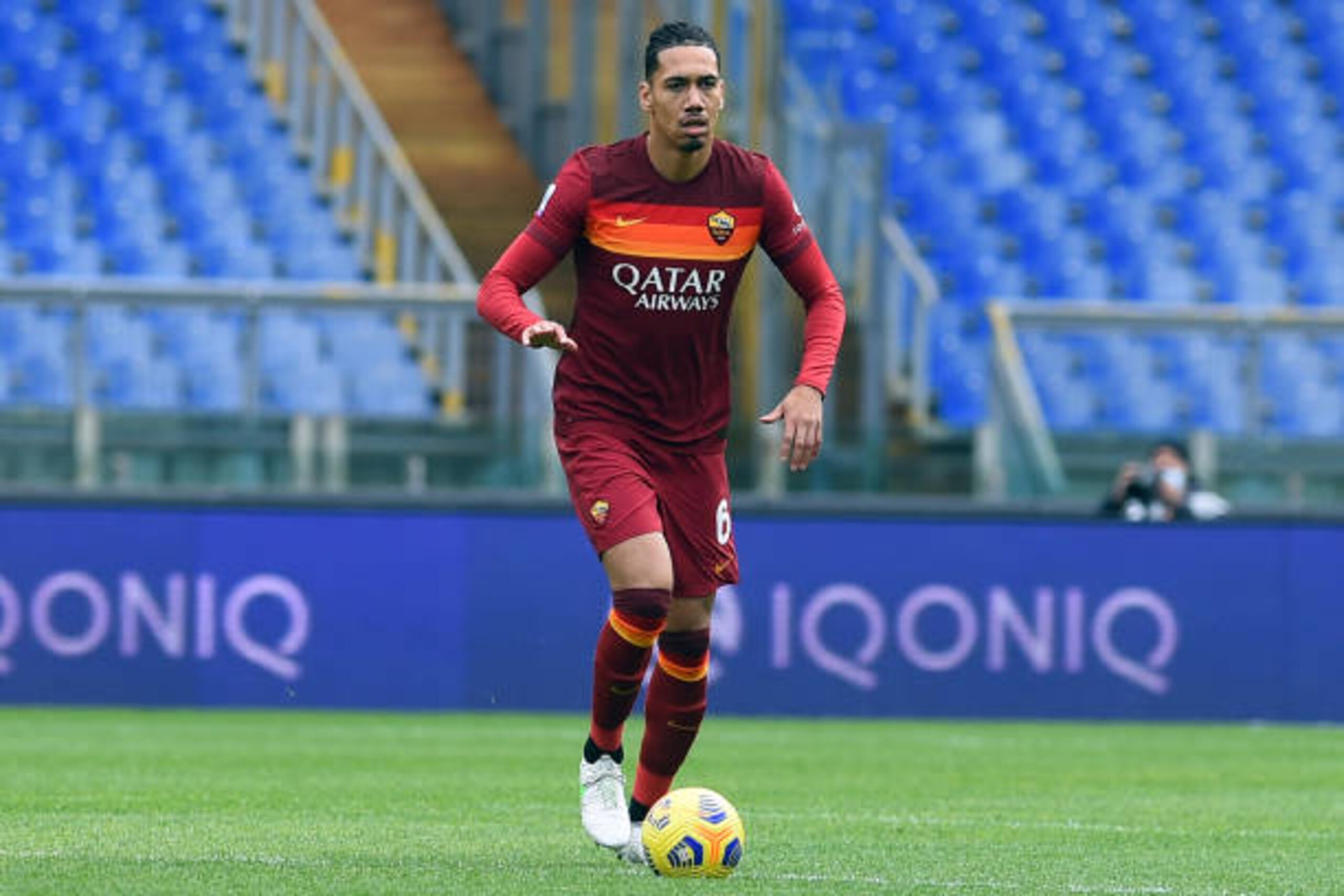 Footballer of Roma Chris Smalling during the match Rome-Genoa at the stadio Olimpico. Rome (Italy), March 07th, 2021 (Photo by Massimo Insabato/Archivio Massimo Insabato/Mondadori Portfolio via Getty Images)