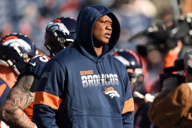 DENVER, CO - December 1: Denver Broncos offensive tackle Ja'Wuan James (70) as the Denver Broncos take on the Los Angeles Chargers at Empower Field at Mile High in  Denver, Colorado on December 1, 2019. (Photo by Joe Amon/MediaNews Group/The Denver Post via Getty Images)"n
