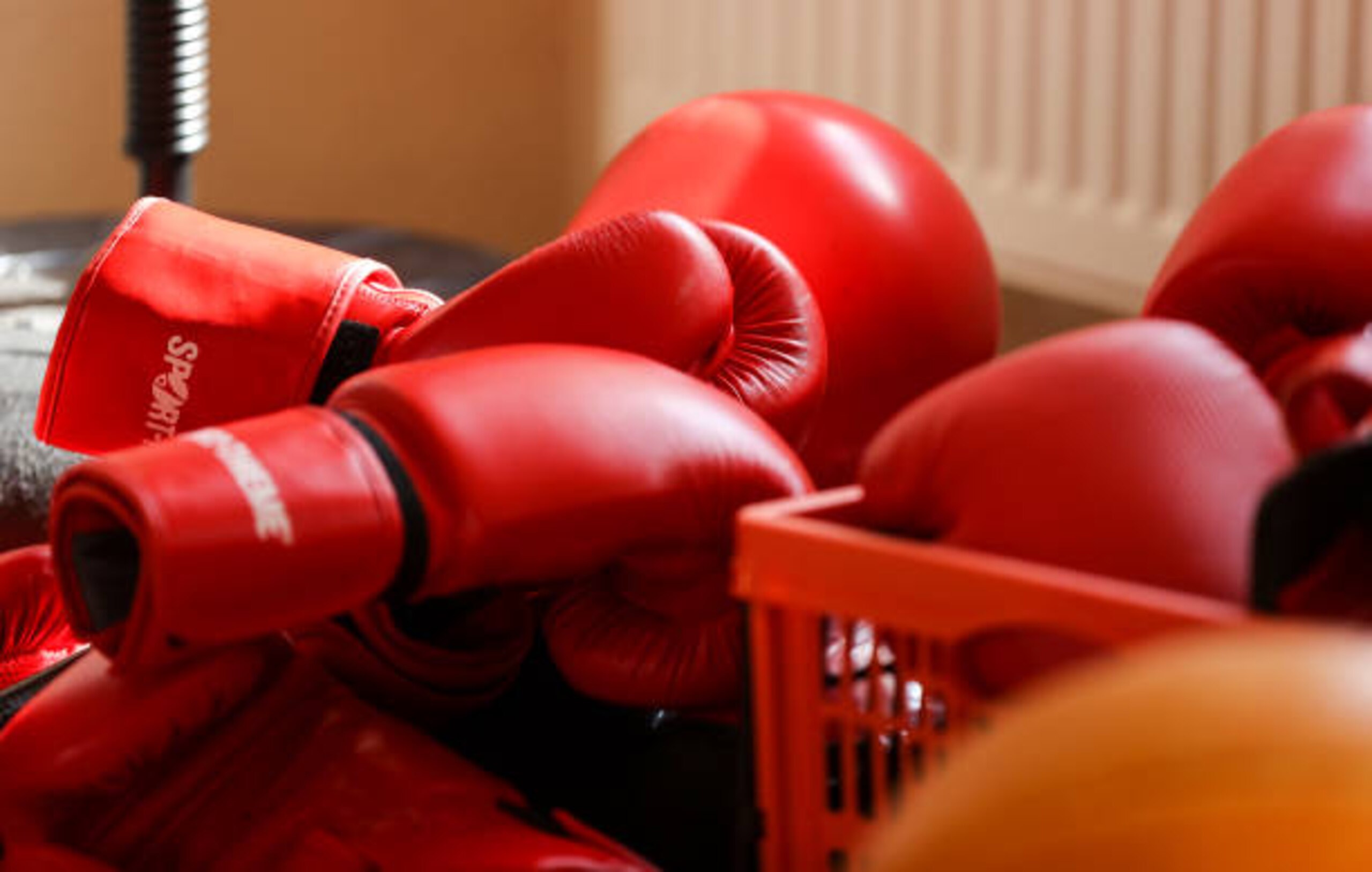 14 April 2021, Saxony, Limbach-Oberfrohna: Boxing gloves lie in the gym "fit" closed due to the Corona pandemic. After more than 20 years on the market, the gym is closing due to the Corona pandemic. The manager laments "lack of perspective" for the industry in light of the month-long lockdown. It is unclear when the studios will be able to reopen fully. Likewise, whether all customers will return after the long period. A clearance sale will now take place on Saturday (17.04.). Photo: Jan Woitas/dpa-Zentralbild/dpa (Photo by Jan Woitas/picture alliance via Getty Images)