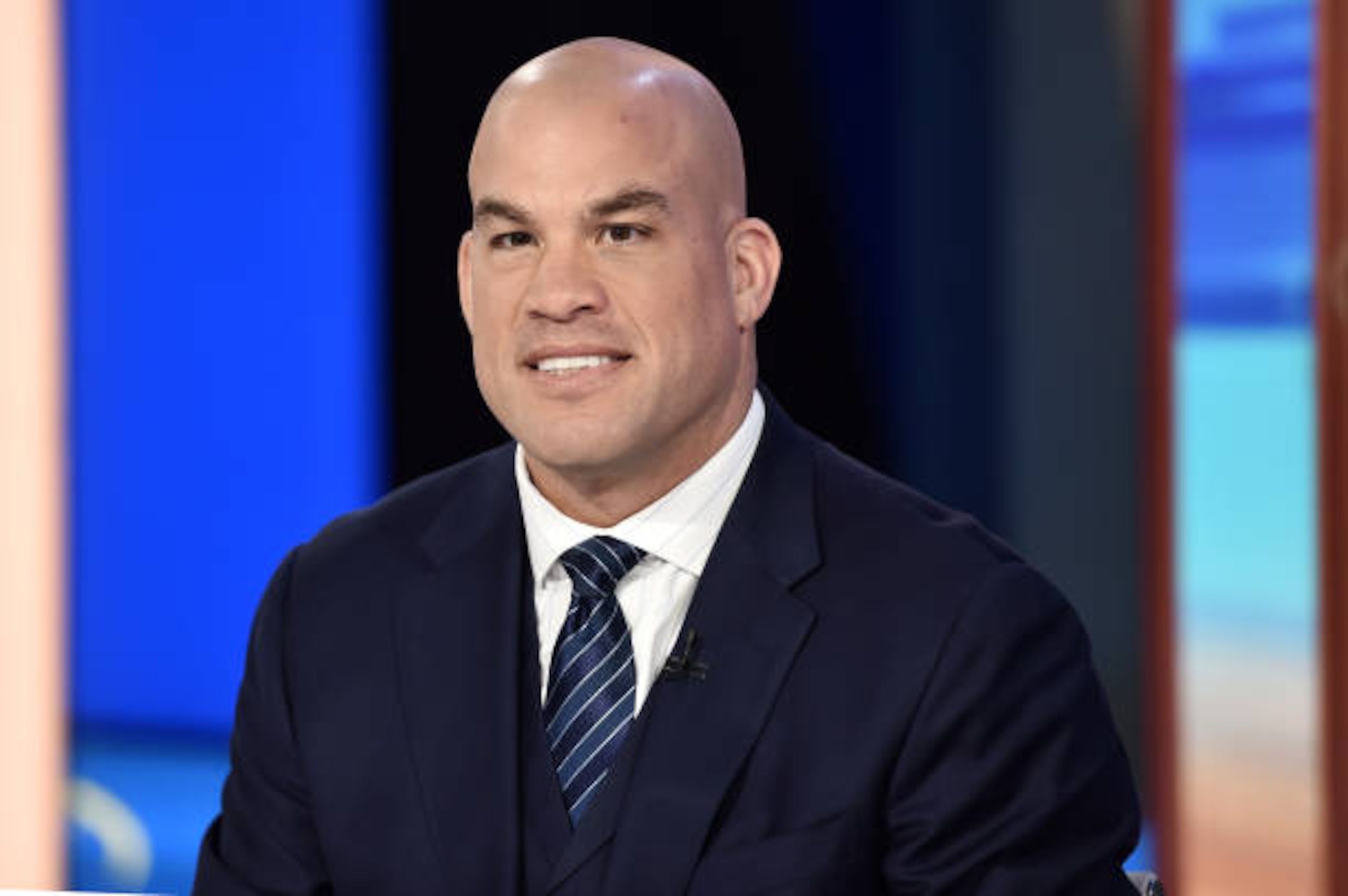 NEW YORK, NEW YORK - DECEMBER 02: (EXCLUSIVE COVERAGE) UFC Hall Of Fame Member, Former UFC Light Heavyweight Champion Tito Ortiz visits "Mornings With Maria" at Fox Business Network Studios on December 02, 2019 in New York City. (Photo by Steven Ferdman/Getty Images)