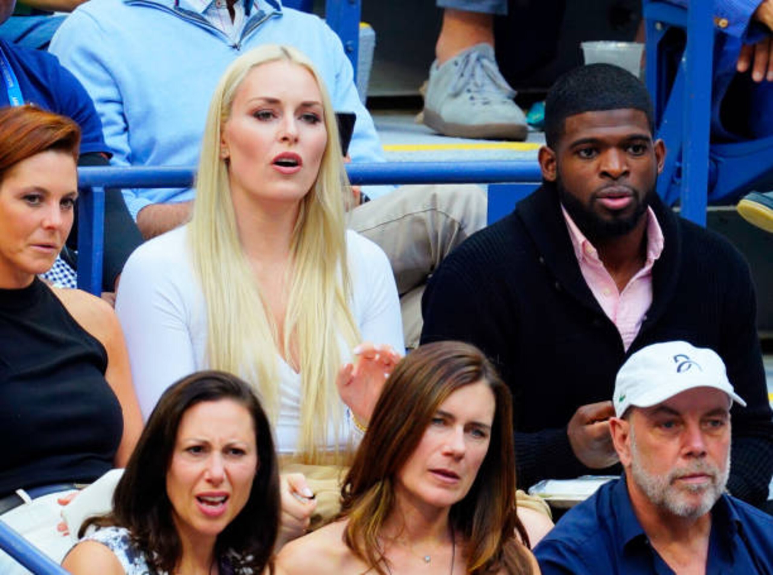 NEW YORK, NEW YORK - SEPTEMBER 08: Lindsey Vonn and P.K. Subban attend the 2019 US Open Men's Final on September 08, 2019 in New York City. (Photo by Gotham/GC Images)