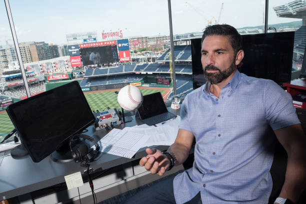 WASHINGTON, DC - JUNE 29: (FOR MAGAZINE) F.P. Santangelo, color analyst for the Washington Nationals baseball team, sits for a Just Asking portrait in the stadium's broadcast booth on June 29, 2017 in Washington, D.C. (Photo by Joshua Yospyn/For The Washington Post via Getty Images) WASHINGTON, DC - JUNE 29: (FOR MAGAZINE) F.P. Santangelo, color analyst for the Washington Nationals baseball team, sits for a Just Asking portrait in the stadium's broadcast booth on June 29, 2017 in Washington, D.C. (Photo by Joshua Yospyn/For The Washington Post via Getty Images)