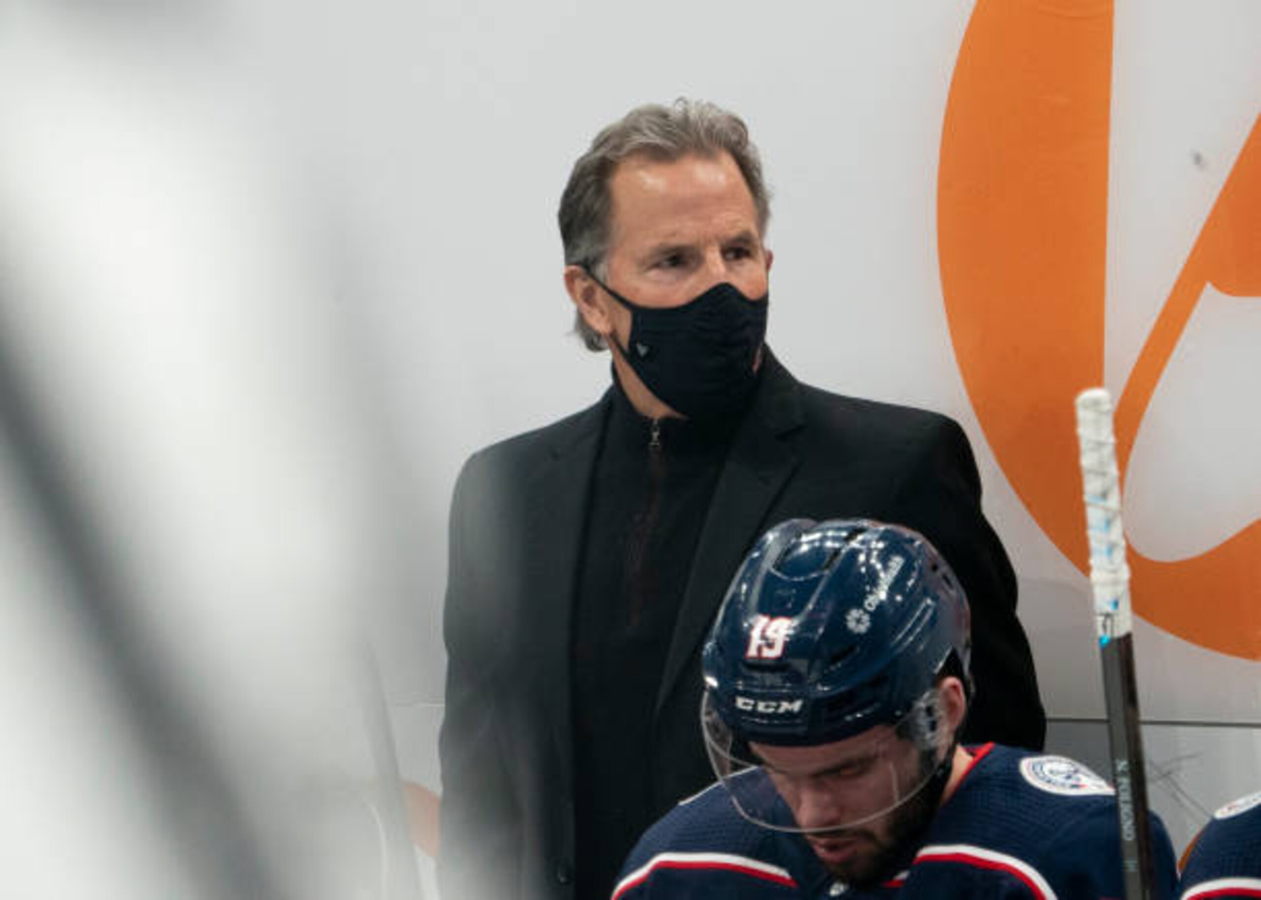 COLUMBUS, OH - JANUARY 28: Columbus Blue Jackets Head Coach John Tortorella during the game between the Columbus Blue Jackets and the Florida Panthers at Nationwide Arena in Columbus, Ohio on January 28, 2021. (Photo by Jason Mowry/Icon Sportswire via Getty Images)