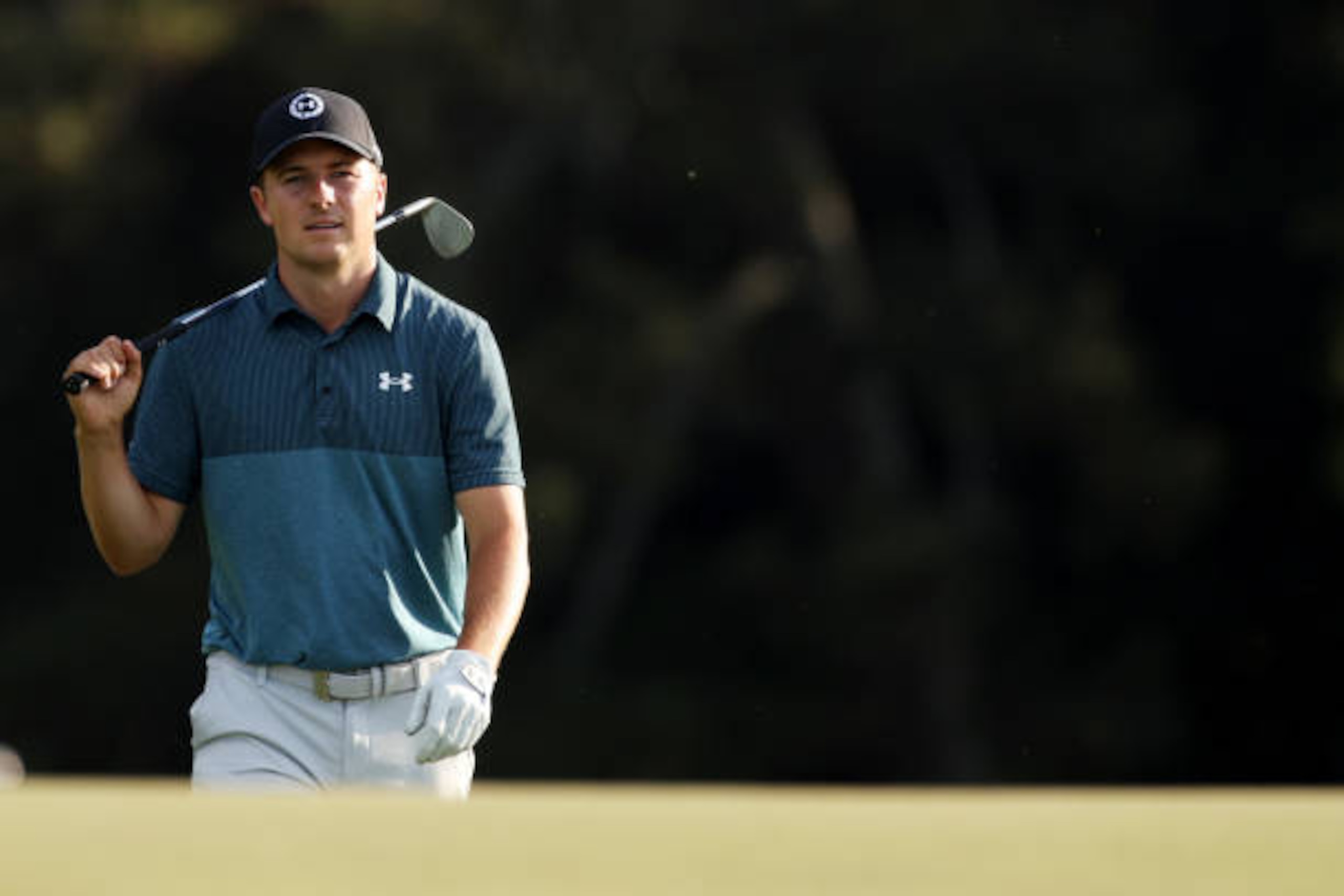 AUGUSTA, GEORGIA - APRIL 11:  Jordan Spieth of the United States walks to the 18th green during the final round of the Masters at Augusta National Golf Club on April 11, 2021 in Augusta, Georgia. (Photo by Kevin C. Cox/Getty Images)