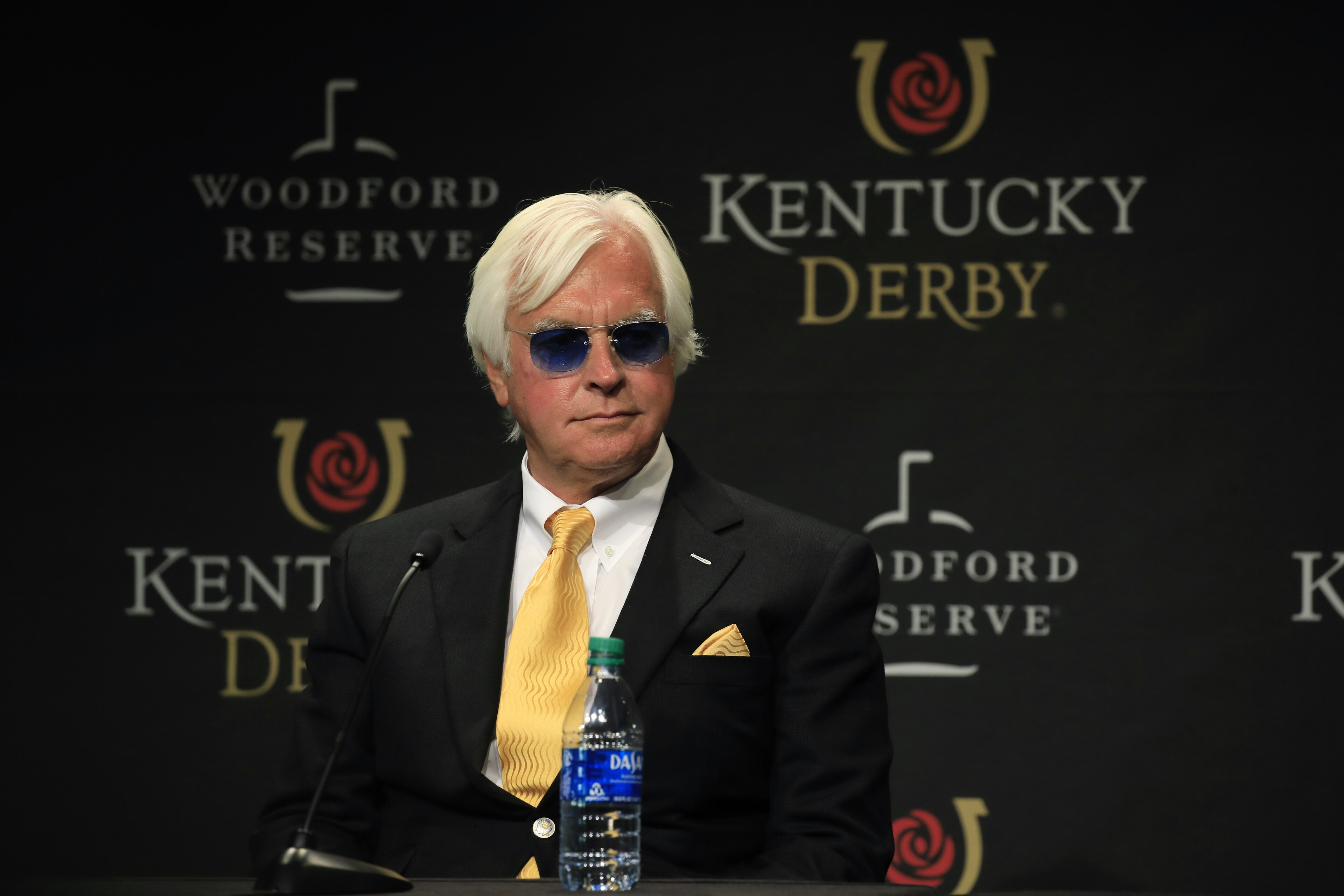 Trainer Bob Baffert at a press conference after Medina Spirit won the 147th Running of the Kentucky Derby at Churchill Downs in Louisville, Kentucky, U.S. on Saturday, May 1, 2021. Medina Spirit won the 147th Kentucky Derby on Saturday evening, awarding a seventh Kentucky Derby win to Baffert and a fourth to jockey John Velazquez. Photographer: Luke Sharrett/Bloomberg via Getty Images Trainer Bob Baffert at a press conference after Medina Spirit won the 147th Running of the Kentucky Derby at Churchill Downs in Louisville, Kentucky, U.S. on Saturday, May 1, 2021. Medina Spirit won the 147th Kentucky Derby on Saturday evening, awarding a seventh Kentucky Derby win to Baffert and a fourth to jockey John Velazquez. Photographer: Luke Sharrett/Bloomberg via Getty Images