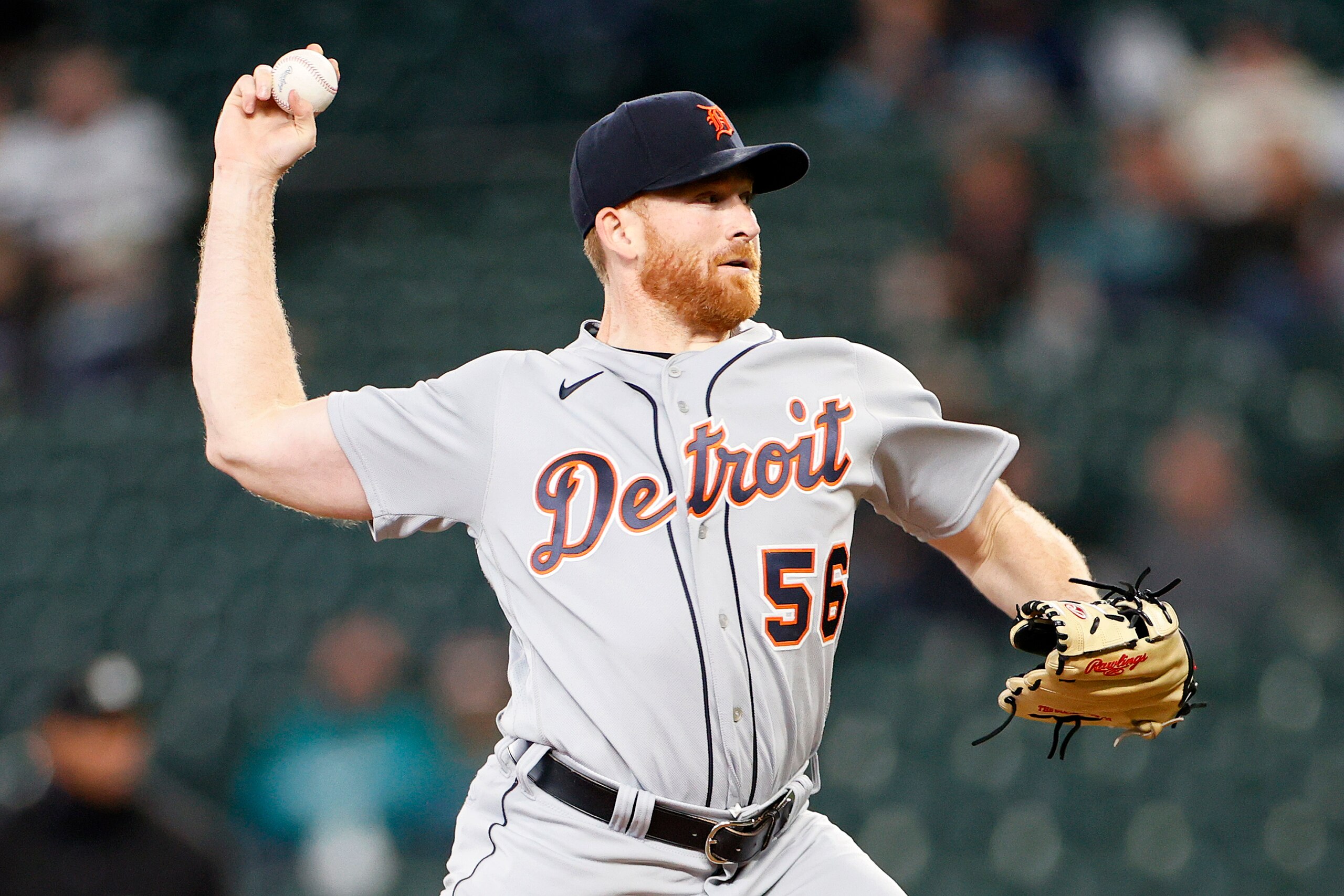 SEATTLE, WASHINGTON - MAY 18: Spencer Turnbull #56 of the Detroit Tigers pitches during the first inning against the Seattle Mariners at T-Mobile Park on May 18, 2021 in Seattle, Washington. (Photo by Steph Chambers/Getty Images) SEATTLE, WASHINGTON - MAY 18: Spencer Turnbull #56 of the Detroit Tigers pitches during the first inning against the Seattle Mariners at T-Mobile Park on May 18, 2021 in Seattle, Washington. (Photo by Steph Chambers/Getty Images)
