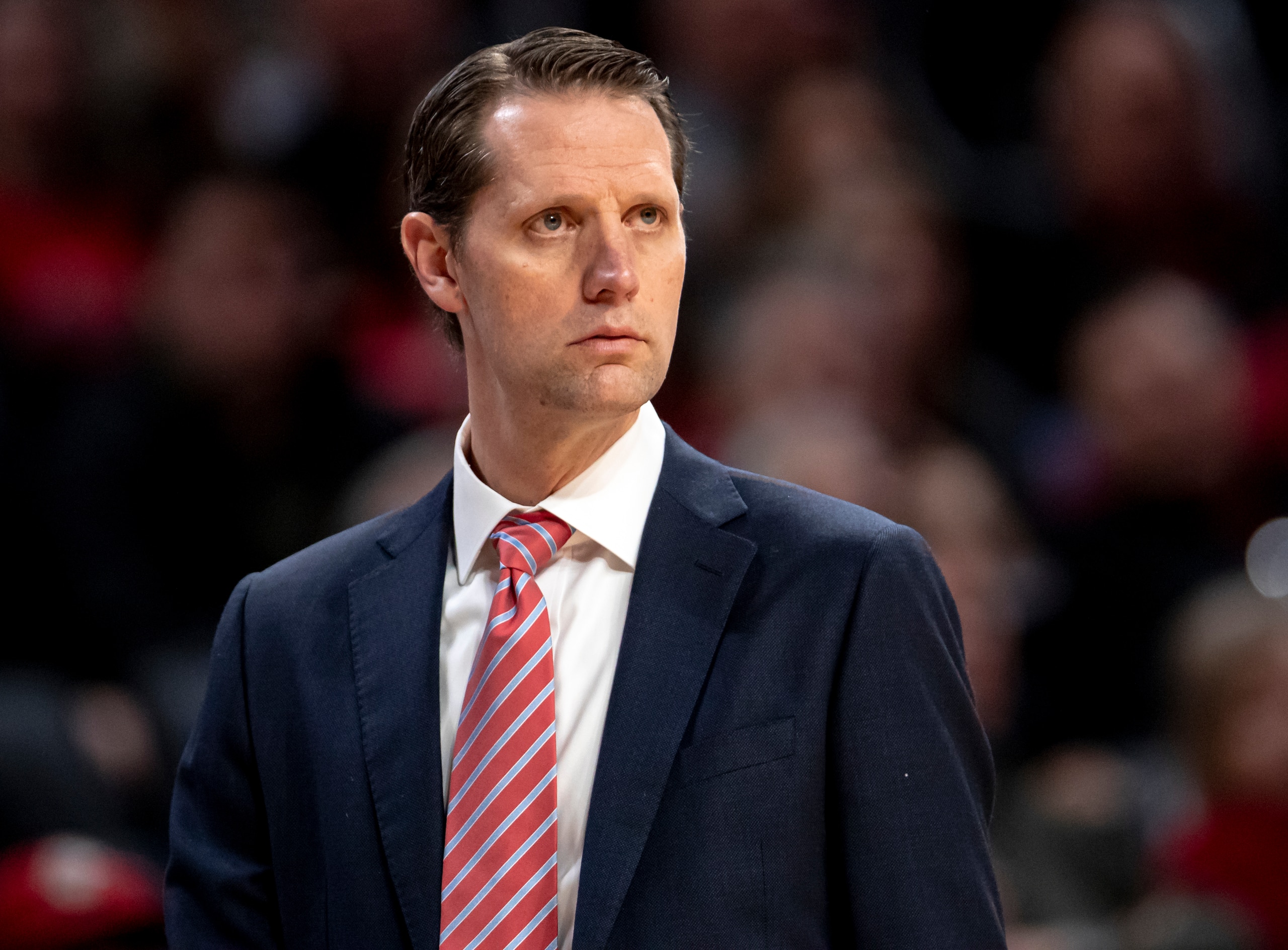 CINCINNATI, OH - FEBRUARY 19: Head coach John Brannen of the Cincinnati Bearcats is seen during the game against the UCF Knights at Fifth Third Arena on February 19, 2020 in Cincinnati, Ohio. (Photo by Michael Hickey/Getty Images)