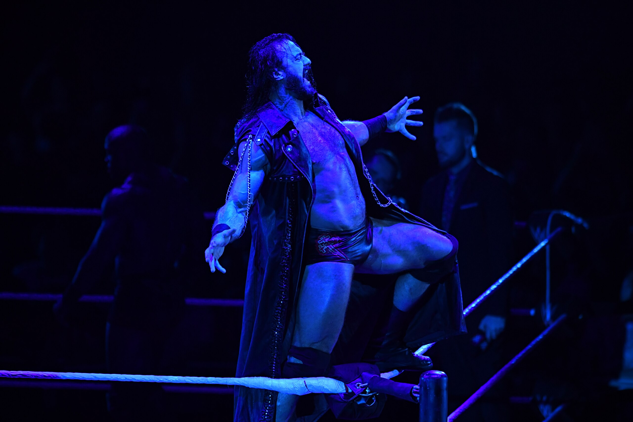 TOKYO,JAPAN - JUNE 29: Drew McIntyre enters the ring during the WWE Live Tokyo at Ryogoku Kokugikan on June 29, 2019 in Tokyo, Japan. (Photo by Etsuo Hara/Getty Images) TOKYO,JAPAN - JUNE 29: Drew McIntyre enters the ring during the WWE Live Tokyo at Ryogoku Kokugikan on June 29, 2019 in Tokyo, Japan. (Photo by Etsuo Hara/Getty Images)