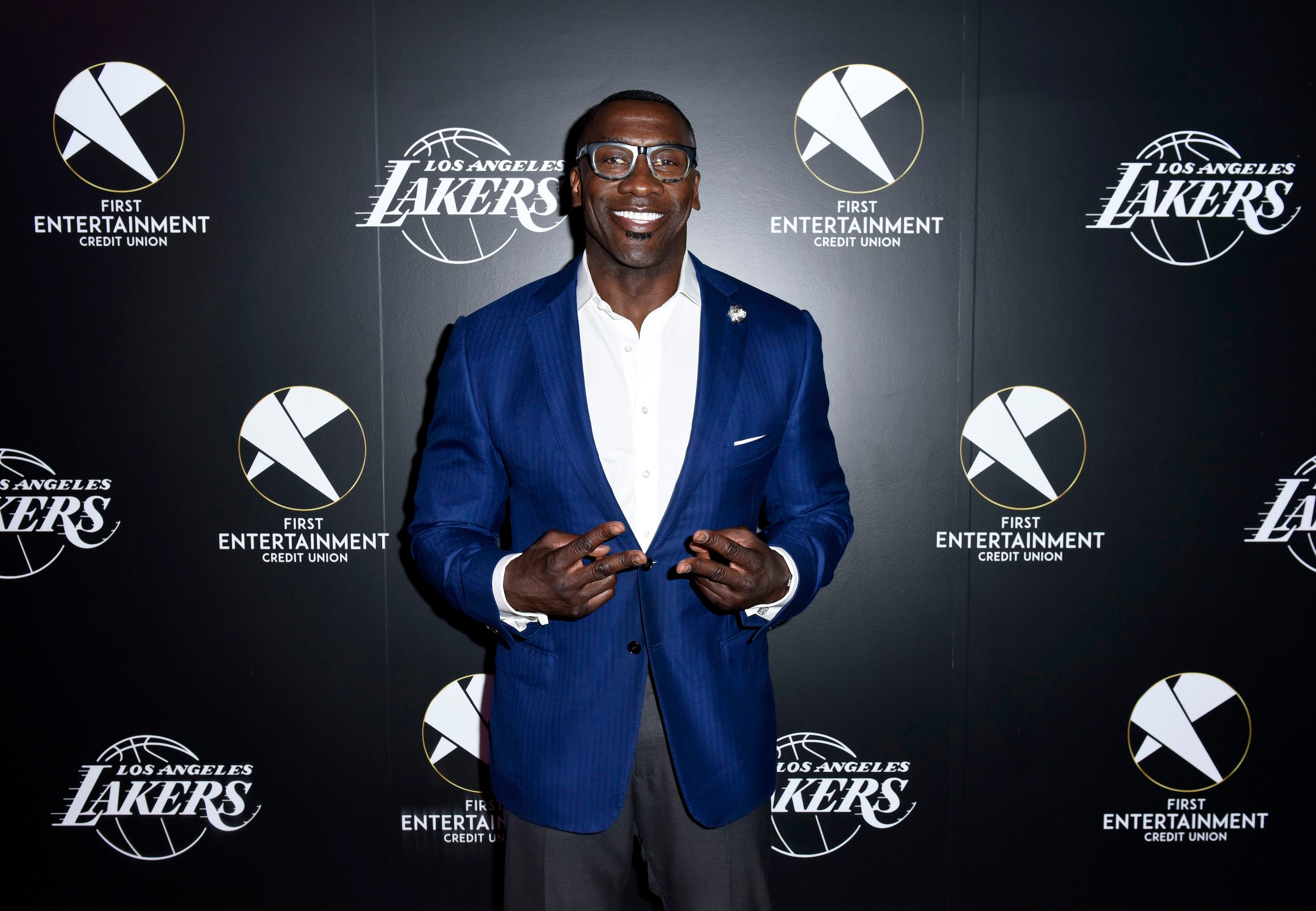 LOS ANGELES, CALIFORNIA - MARCH 4: Football legend Shannon Sharpe attends the First Entertainment x Los Angeles Lakers and Anthony Davis Partnership Launch Event at The Theatre at Ace Hotel on March 4, 2020 in Los Angeles, California.  (Photo by Vivien Killilea/Getty Images for First Entertainment)