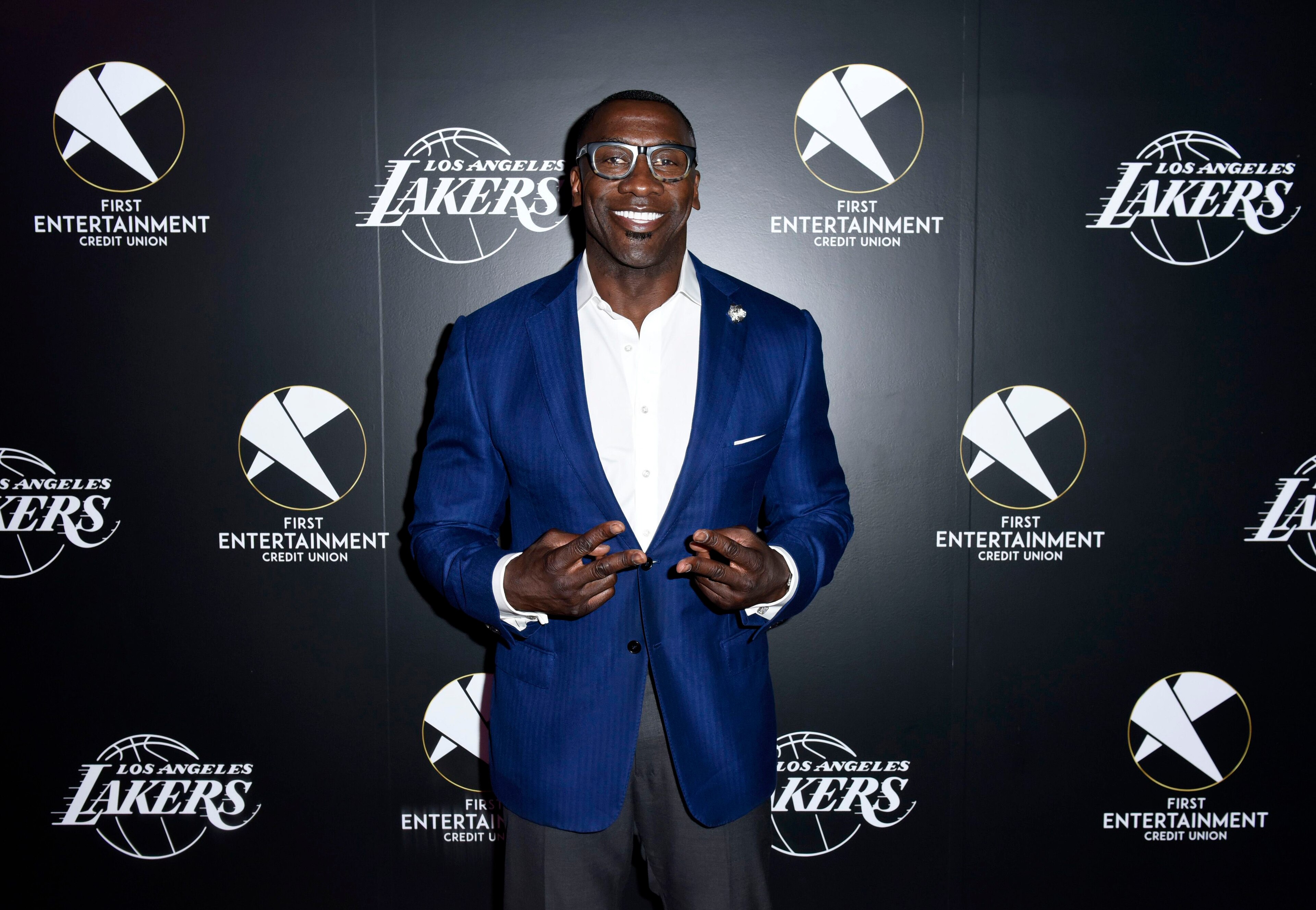 LOS ANGELES, CALIFORNIA - MARCH 4: Football legend Shannon Sharpe attends the First Entertainment x Los Angeles Lakers and Anthony Davis Partnership Launch Event at The Theatre at Ace Hotel on March 4, 2020 in Los Angeles, California. (Photo by Vivien Killilea/Getty Images for First Entertainment) LOS ANGELES, CALIFORNIA - MARCH 4: Football legend Shannon Sharpe attends the First Entertainment x Los Angeles Lakers and Anthony Davis Partnership Launch Event at The Theatre at Ace Hotel on March 4, 2020 in Los Angeles, California. (Photo by Vivien Killilea/Getty Images for First Entertainment)
