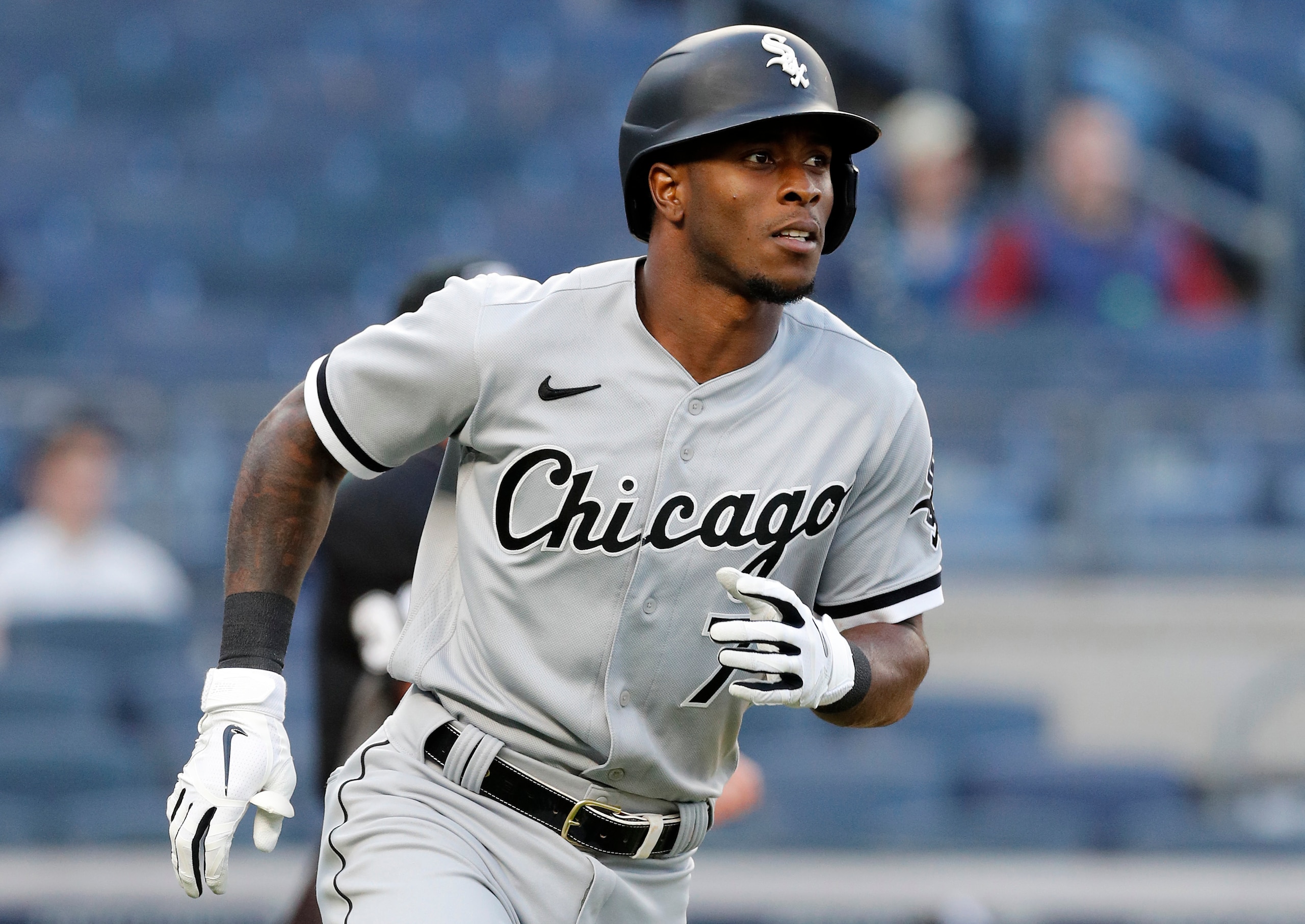 NEW YORK, NEW YORK - MAY 21: (NEW YORK DAILIES OUT) Tim Anderson #7 of the Chicago White Sox in action against the New York Yankees at Yankee Stadium on May 21, 2021 in New York City. The Yankees defeated the White Sox 2-1. (Photo by Jim McIsaac/Getty Images) NEW YORK, NEW YORK - MAY 21: (NEW YORK DAILIES OUT) Tim Anderson #7 of the Chicago White Sox in action against the New York Yankees at Yankee Stadium on May 21, 2021 in New York City. The Yankees defeated the White Sox 2-1. (Photo by Jim McIsaac/Getty Images)