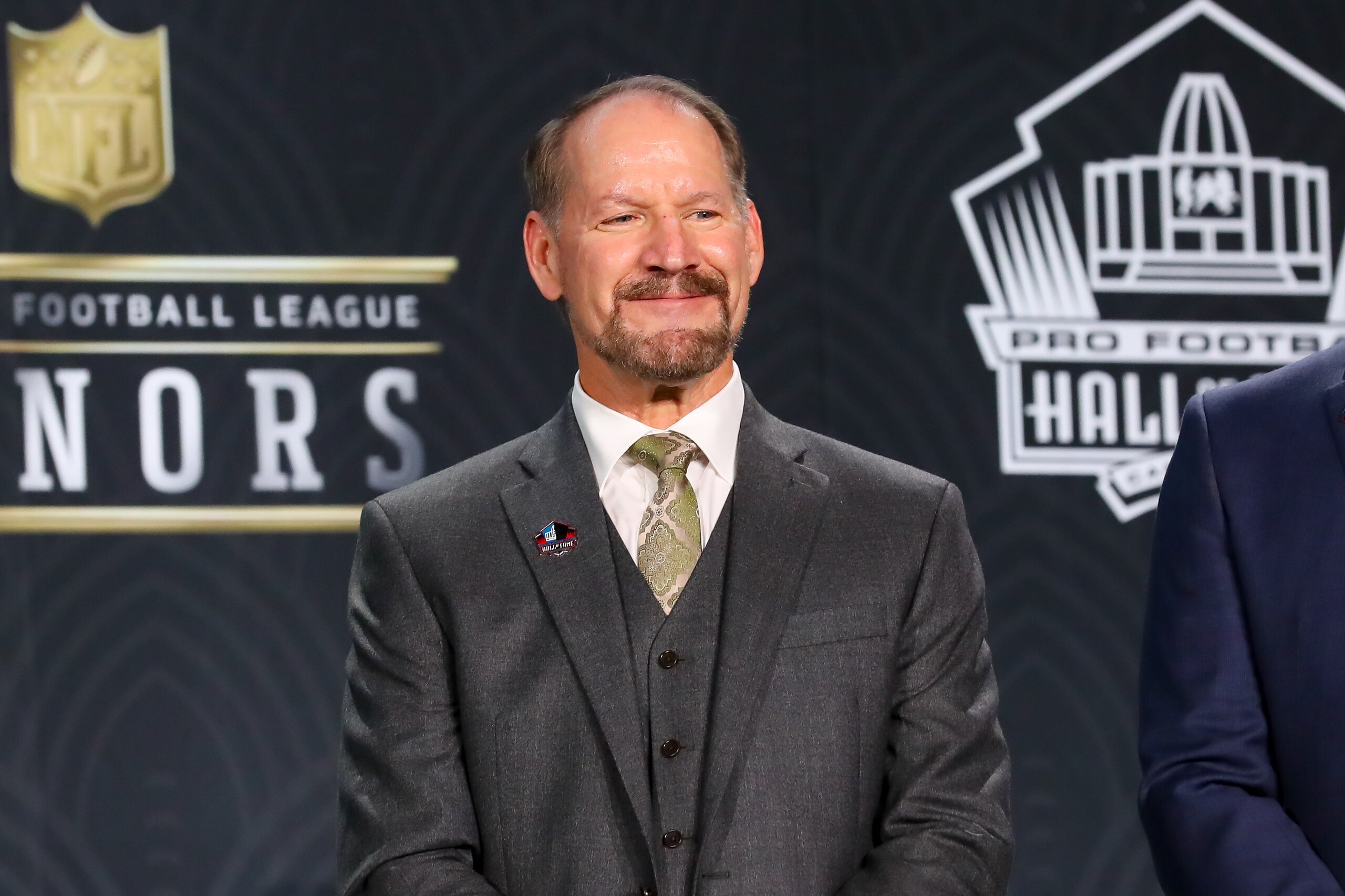 MIAMI, FL - FEBRUARY 01: Pro Football Hall of Fame member Bill Cowher during the Hall of Fame Press conference during the NFL Honors on February 1, 2020 at the Adrienne Arsht Center in Miami, FL. (Photo by Rich Graessle/PPI/Icon Sportswire via Getty Images)