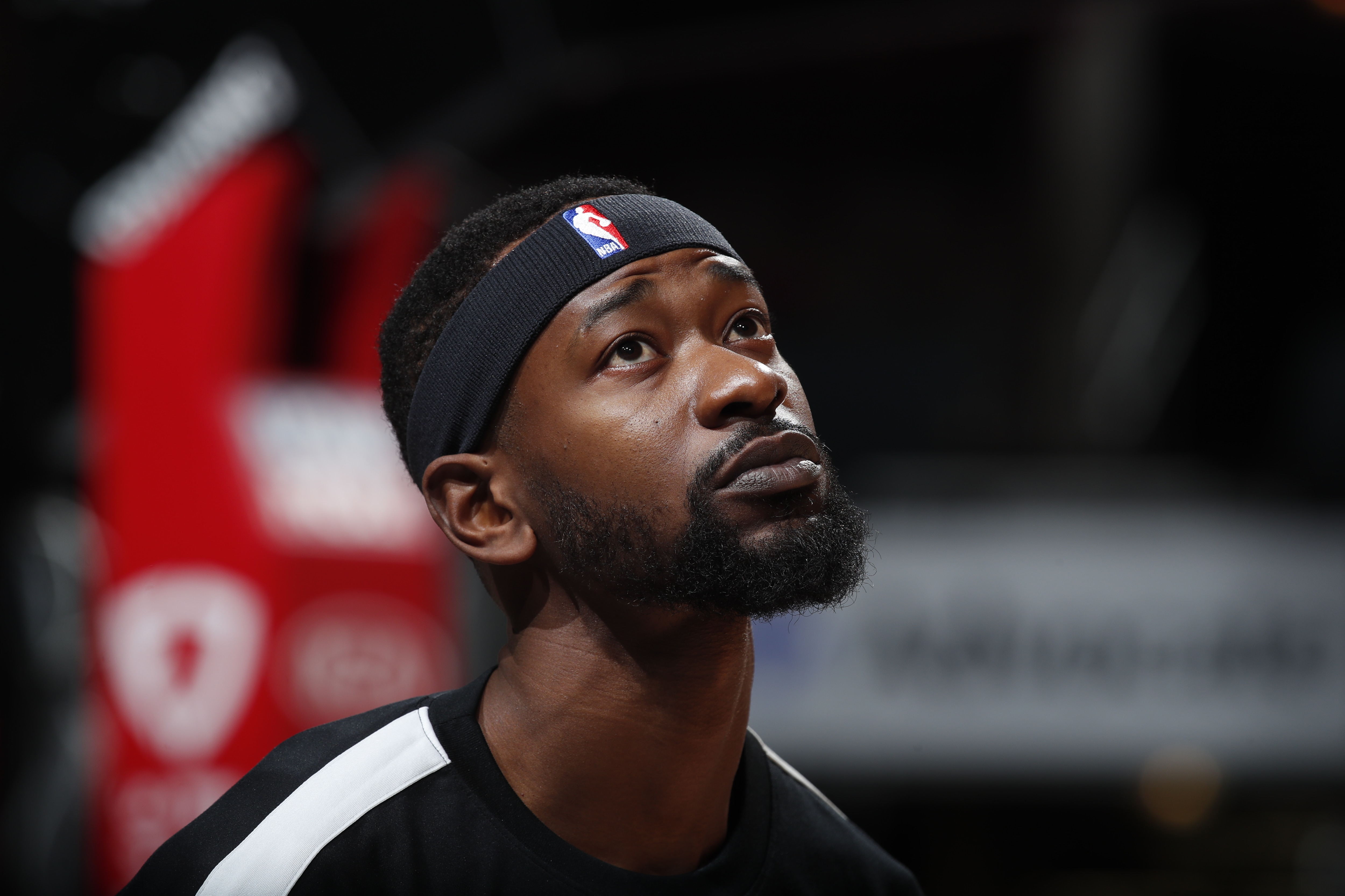 CHICAGO, IL - APRIL 14: Terrence Ross #31 of the Orlando Magic looks on before the game against the Chicago Bulls on April 14, 2021  at United Center in Chicago, Illinois. NOTE TO USER: User expressly acknowledges and agrees that, by downloading and or using this photograph, User is consenting to the terms and conditions of the Getty Images License Agreement. Mandatory Copyright Notice: Copyright 2021 NBAE (Photo by Jeff Haynes/NBAE via Getty Images)