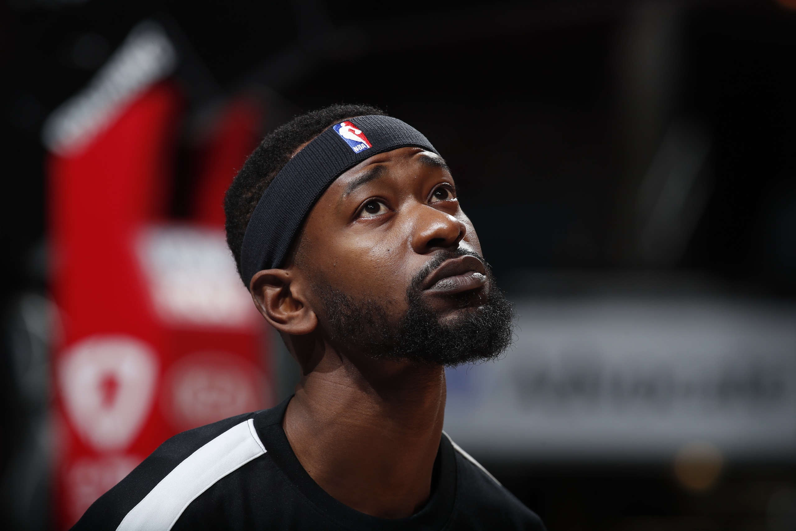 CHICAGO, IL - APRIL 14: Terrence Ross #31 of the Orlando Magic looks on before the game against the Chicago Bulls on April 14, 2021  at United Center in Chicago, Illinois. NOTE TO USER: User expressly acknowledges and agrees that, by downloading and or using this photograph, User is consenting to the terms and conditions of the Getty Images License Agreement. Mandatory Copyright Notice: Copyright 2021 NBAE (Photo by Jeff Haynes/NBAE via Getty Images)