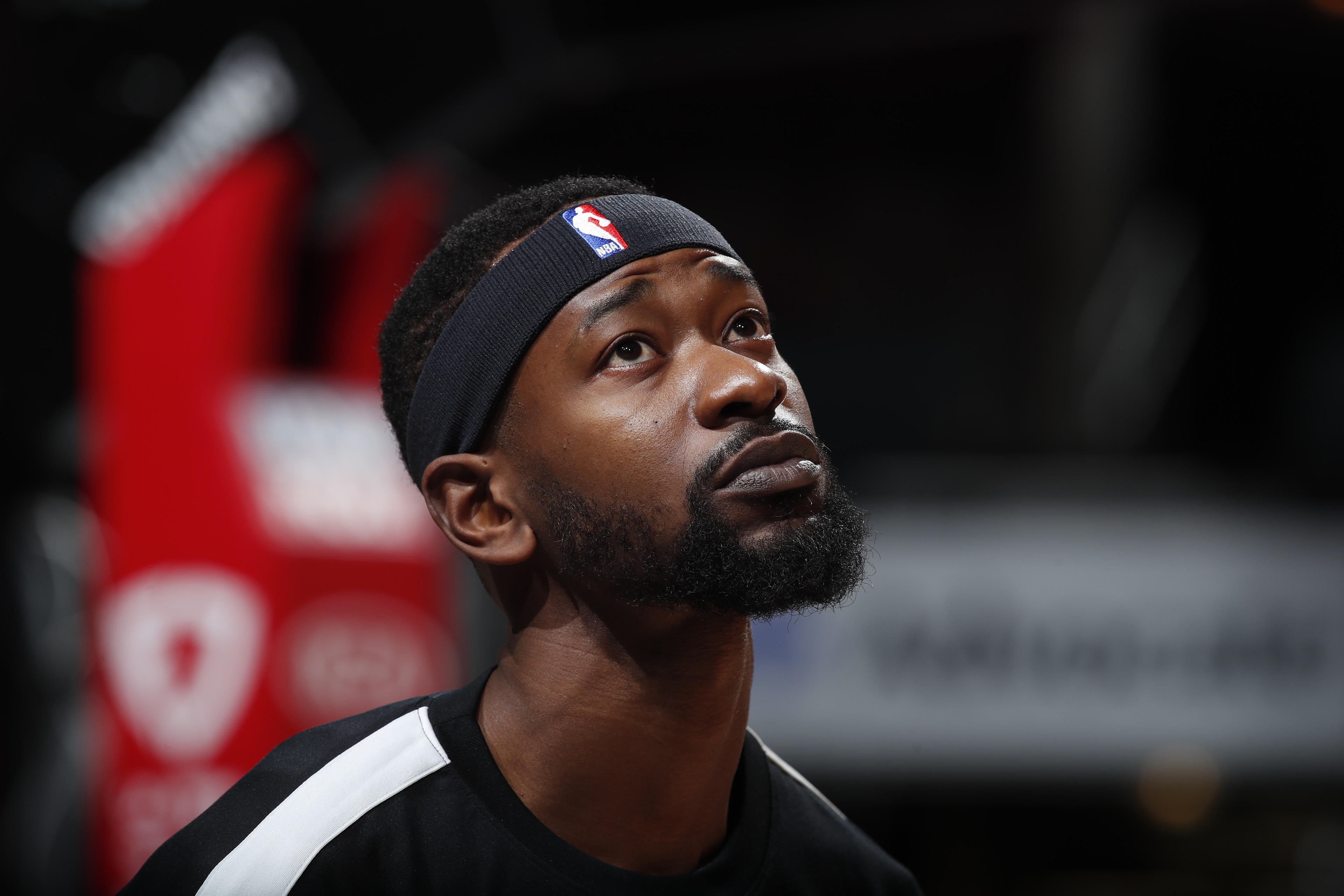 CHICAGO, IL - APRIL 14: Terrence Ross #31 of the Orlando Magic looks on before the game against the Chicago Bulls on April 14, 2021  at United Center in Chicago, Illinois. NOTE TO USER: User expressly acknowledges and agrees that, by downloading and or using this photograph, User is consenting to the terms and conditions of the Getty Images License Agreement. Mandatory Copyright Notice: Copyright 2021 NBAE (Photo by Jeff Haynes/NBAE via Getty Images)