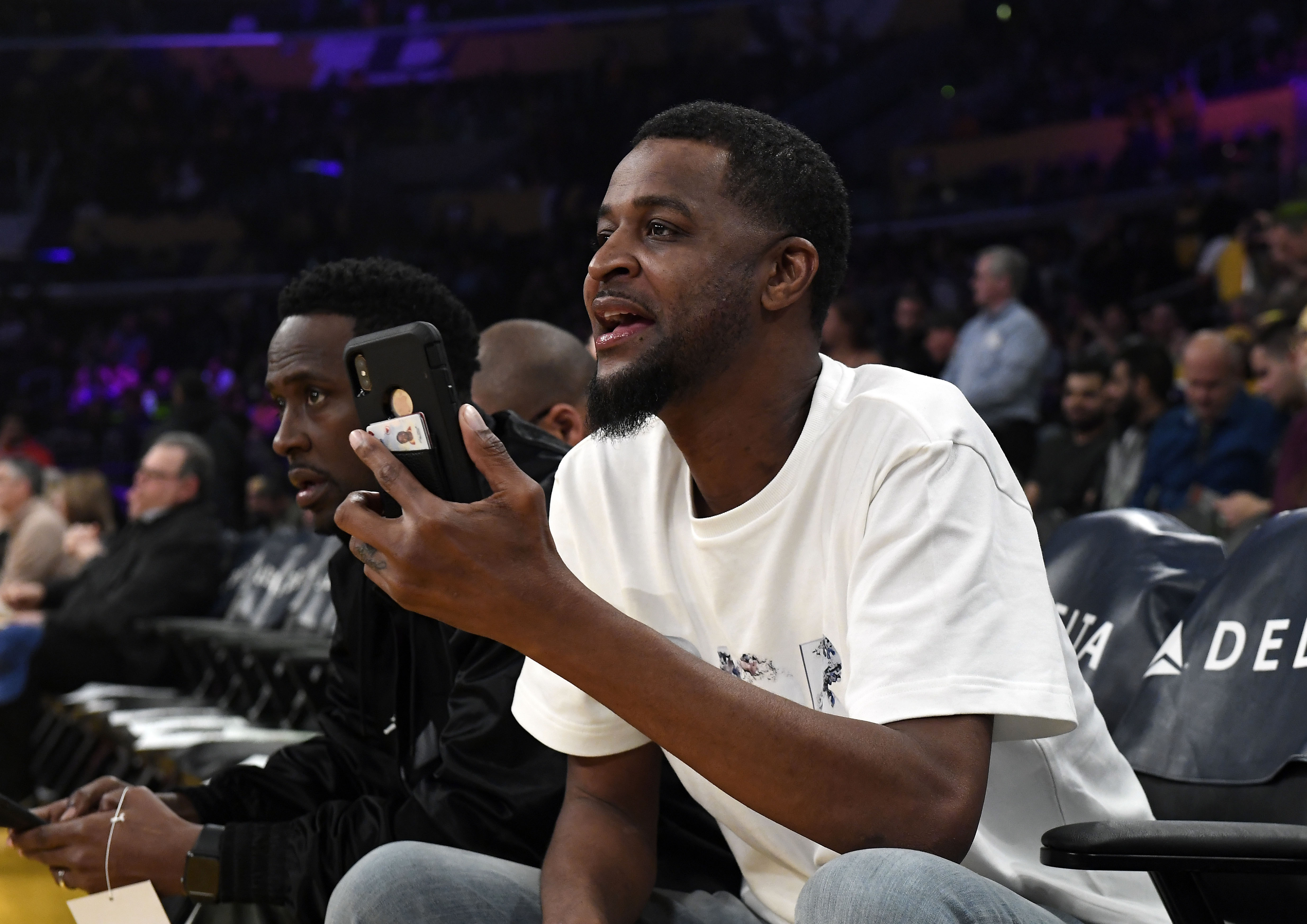 LOS ANGELES, CA - FEBRUARY 21: Tee Morant father of Ja Morant #12 of the Memphis Grizzlies attends the Los Angeles Lakers and Memphis Grizzlies basketball game at Staples Center on February 21, 2020 in Los Angeles, California. (Photo by Kevork S. Djansezian/Getty Images)