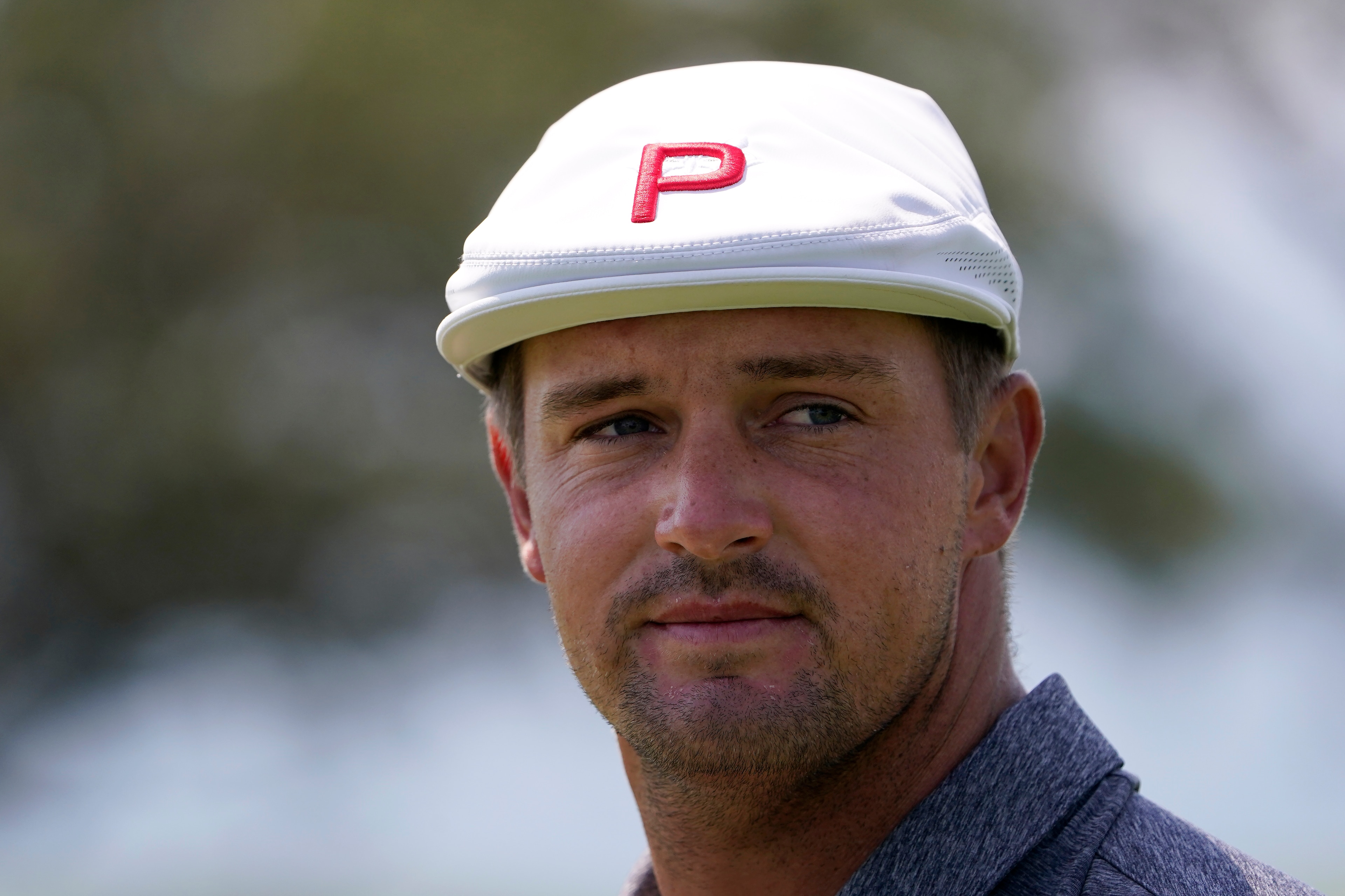 Bryson DeChambeau waits to hit on the second fairway during the first round of the U.S. Open Golf Championship, Thursday, June 17, 2021, at Torrey Pines Golf Course in San Diego. (AP Photo/Jae C. Hong) Bryson DeChambeau waits to hit on the second fairway during the first round of the U.S. Open Golf Championship, Thursday, June 17, 2021, at Torrey Pines Golf Course in San Diego. (AP Photo/Jae C. Hong)