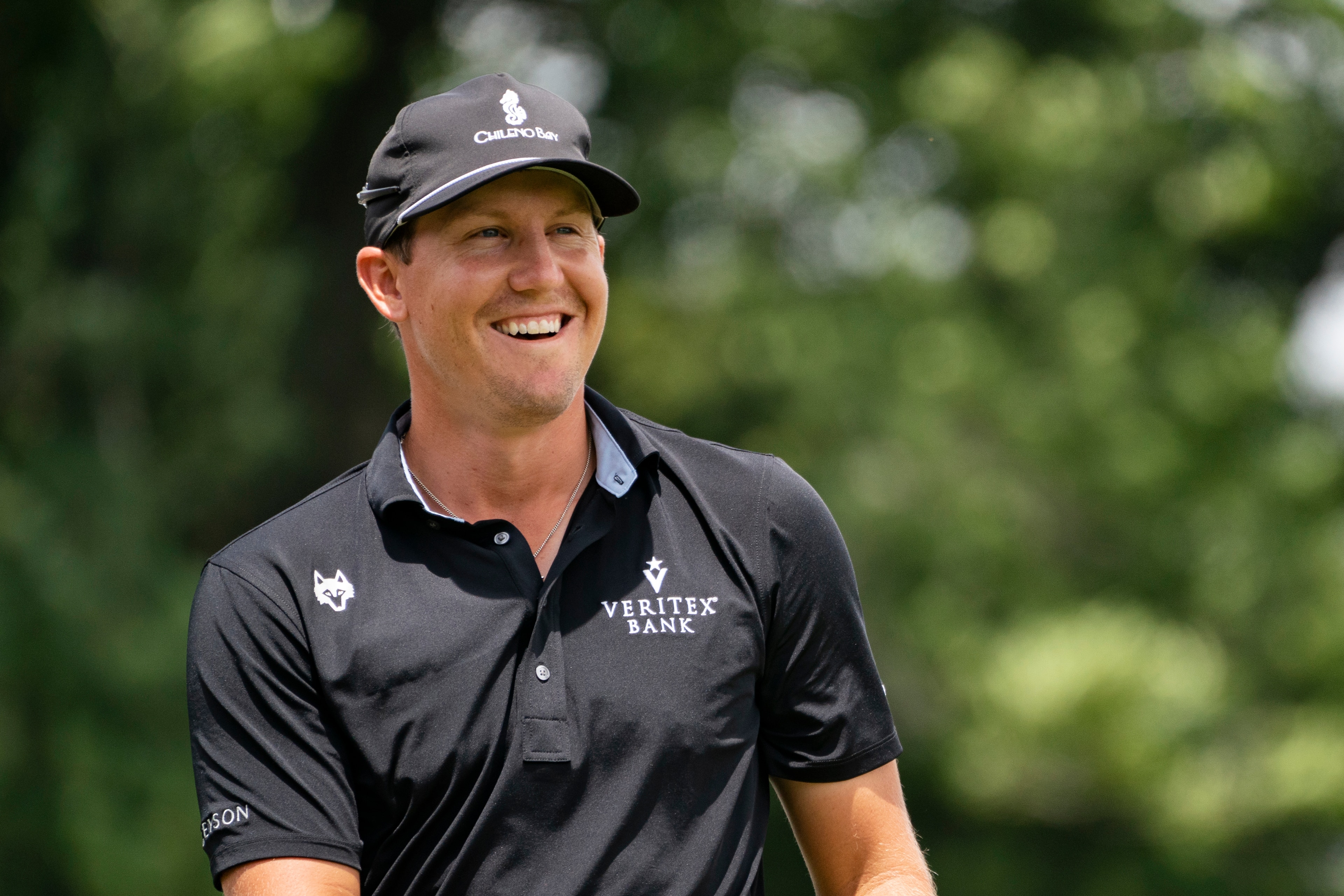 Kramer Hickok smiles before teeing off on the first hole during the third round of the Travelers Championship golf tournament at TPC River Highlands, Saturday, June 26, 2021, in Cromwell, Conn. (AP Photo/John Minchillo) Kramer Hickok smiles before teeing off on the first hole during the third round of the Travelers Championship golf tournament at TPC River Highlands, Saturday, June 26, 2021, in Cromwell, Conn. (AP Photo/John Minchillo)