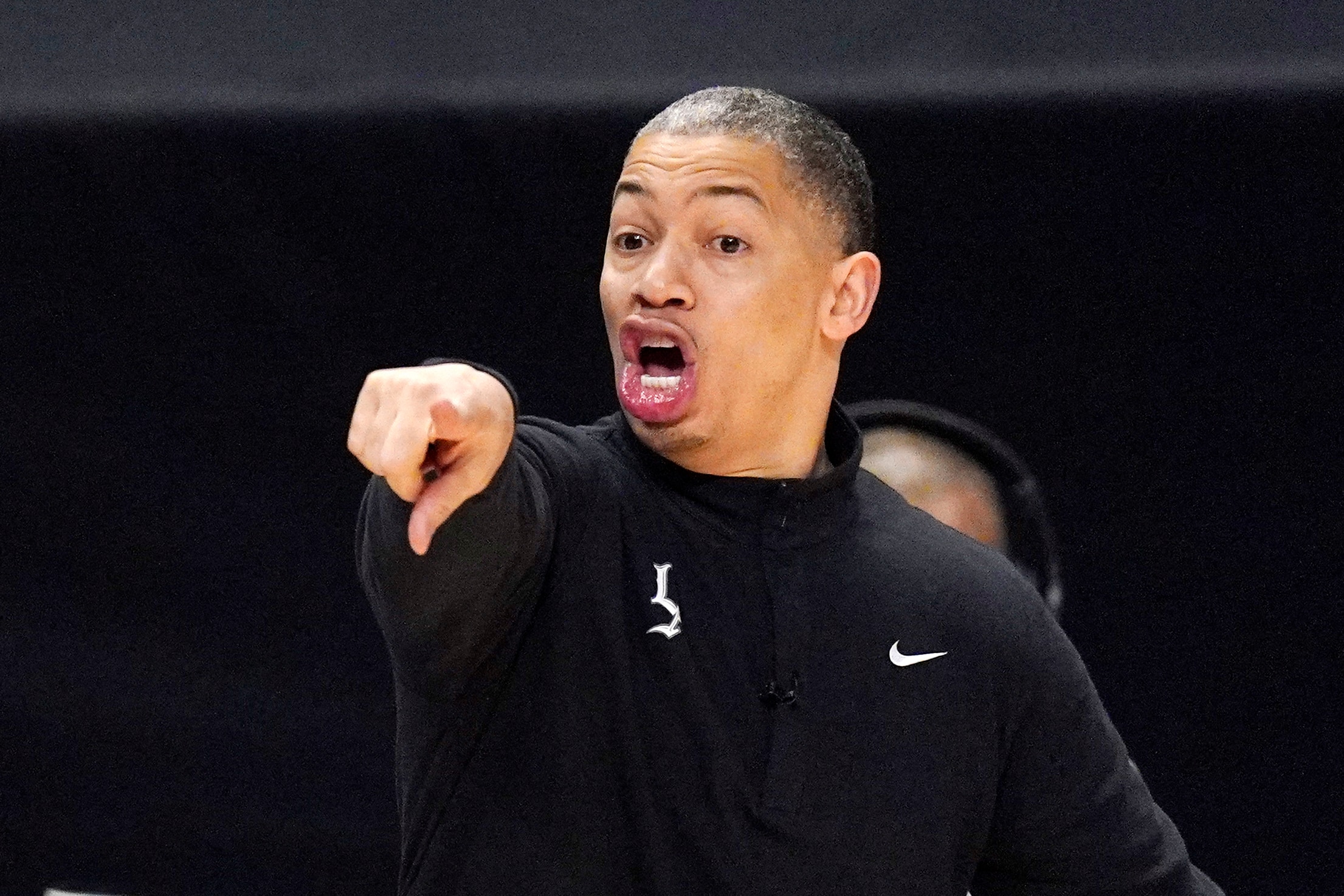 Los Angeles Clippers head coach Tyronn Lue gestures during the second half in Game 3 of the NBA basketball Western Conference Finals against the Phoenix Suns Thursday, June 24, 2021, in Los Angeles. (AP Photo/Mark J. Terrill)