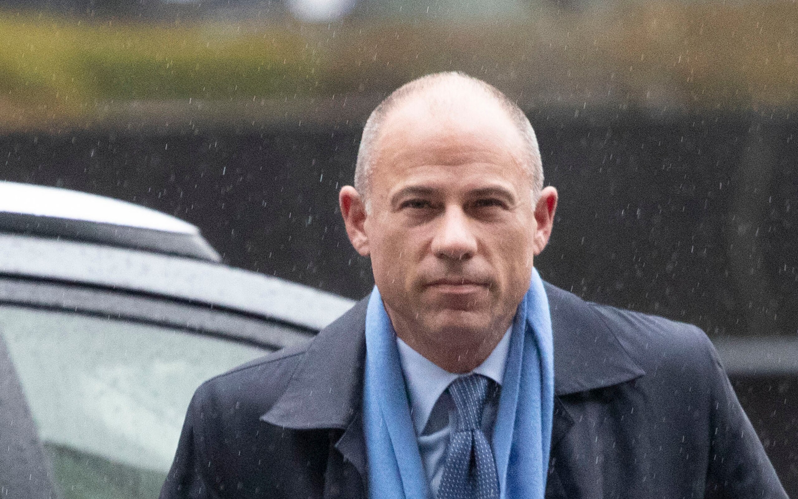 In this Dec. 17, 2019 file photo, attorney Michael Avenatti arrives at federal court in New York to enter a plea to an indictment charging him with trying to extort up to $25 million from Nike. Avenatti, who awaits a June 2020 sentencing after he was convicted of trying to extort $25 million from the sportswear giant, was temporarily freed from a federal jail in New York City due to concerns that his medical history will make him more susceptible to coronavirus. (AP Photo/Mark Lennihan, File)
