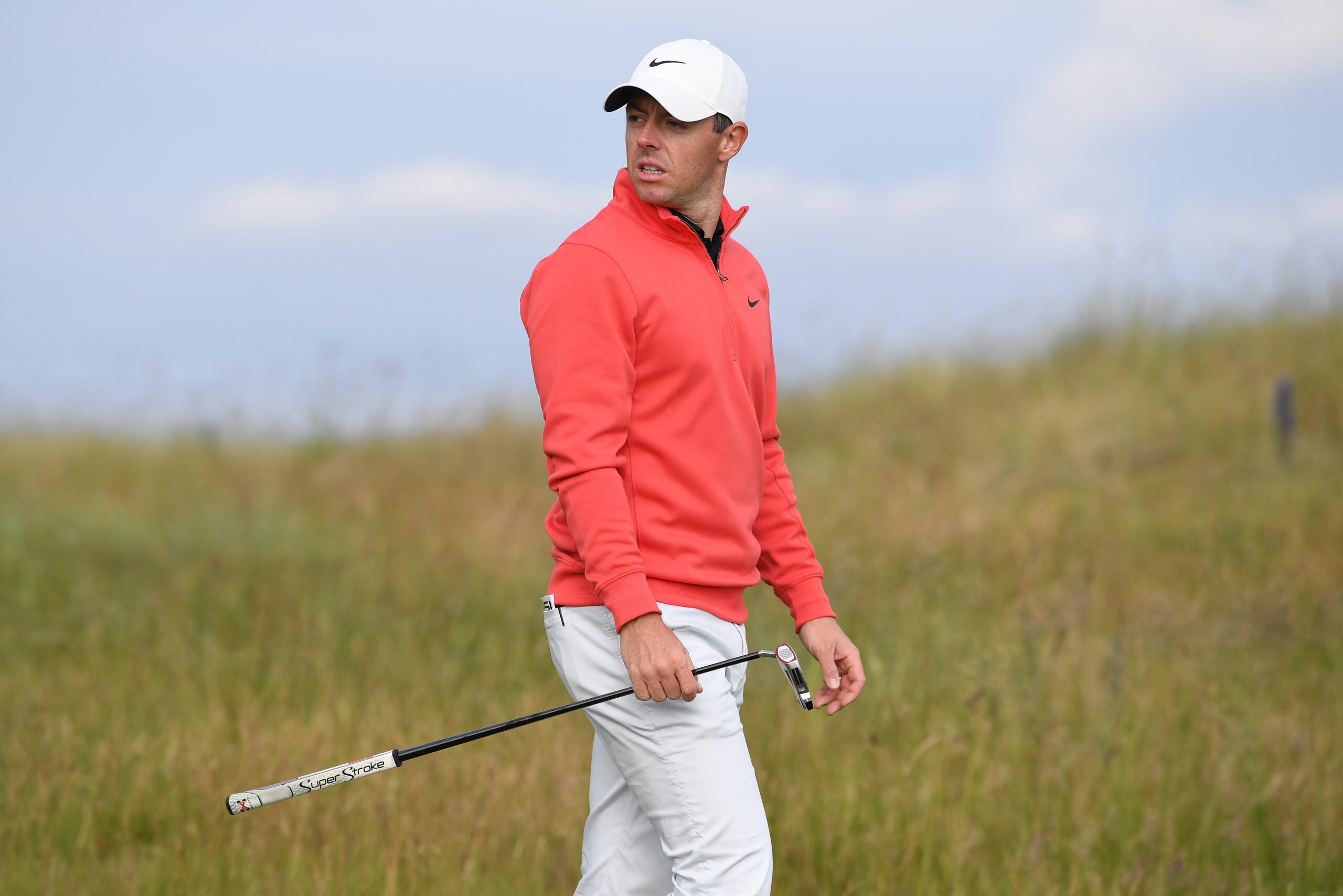 NORTH BERWICK, SCOTLAND - JULY 09: Rory McIlroy is pictured during day two of the abrdn Scottish Open at the Renaissance Club on July 09, 2021, in North Berwick, Scotland.  (Photo by Ross Parker/SNS Group via Getty Images)