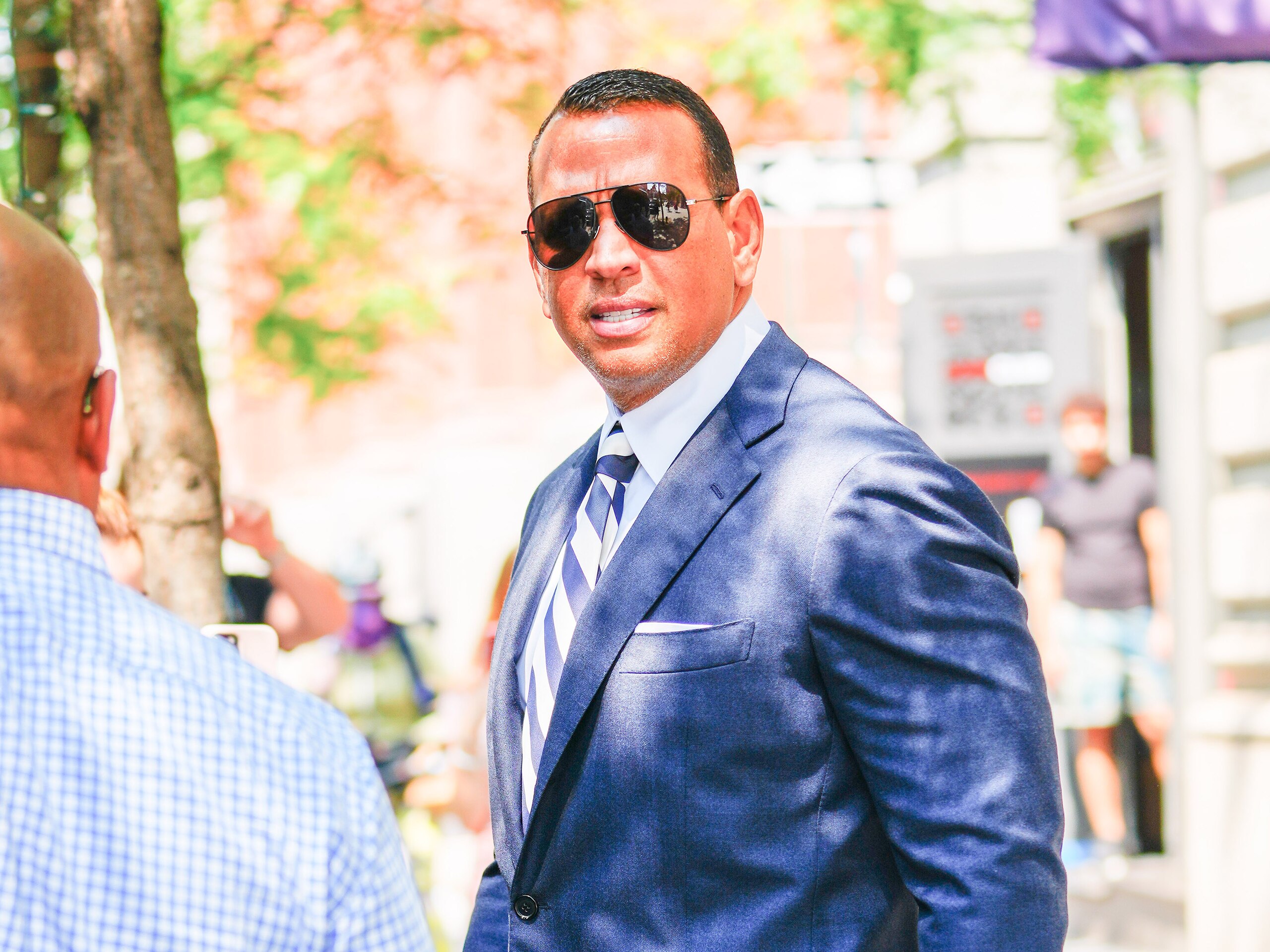 NEW YORK, NEW YORK - JULY 15: Alex Rodriguez seen on July 15, 2021 in New York City. (Photo by Gotham/GC Images)