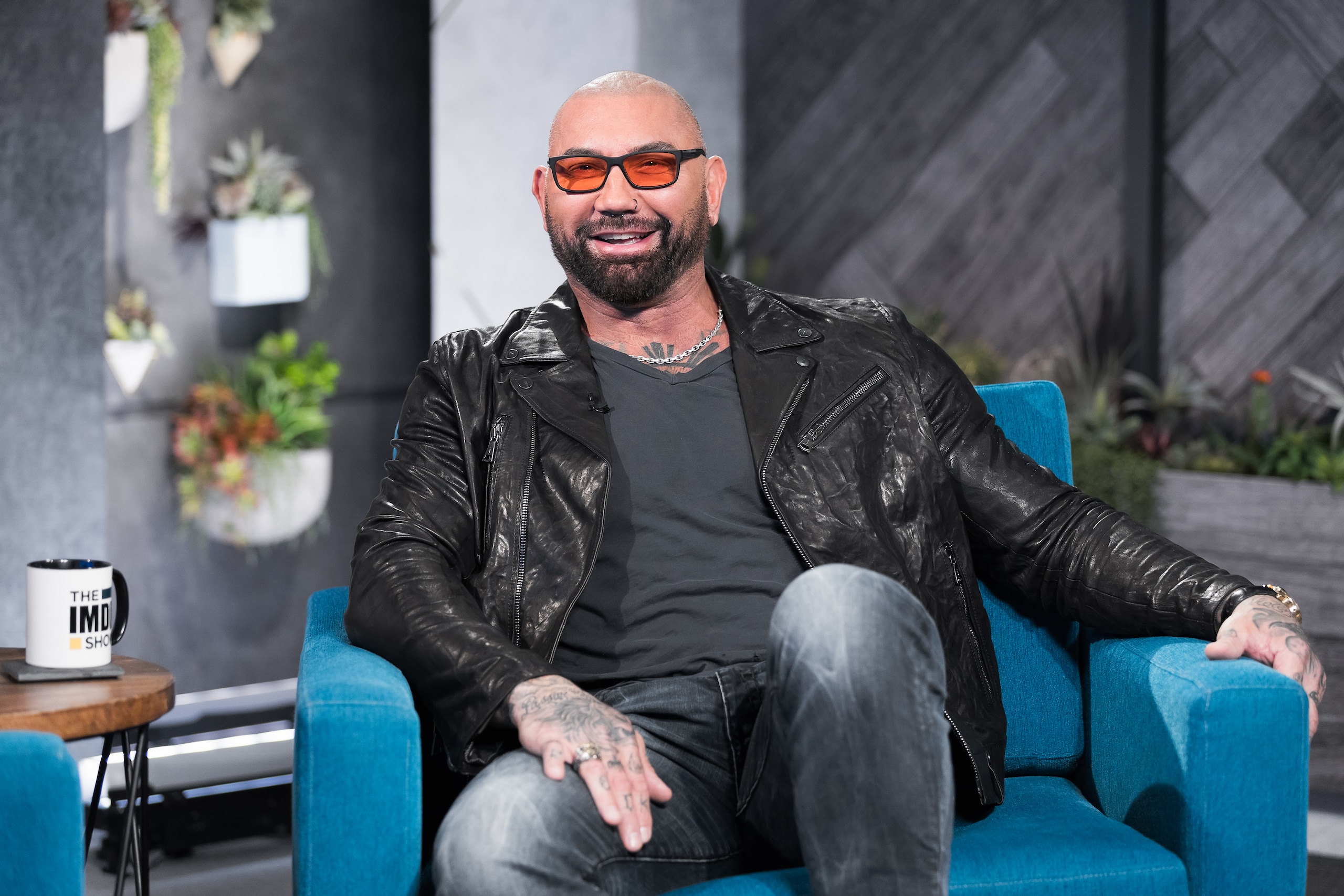 SANTA MONICA, CALIFORNIA - FEBRUARY 21:  Dave Bautista visit’s 'The IMDb Show' on February 21, 2020 in Santa Monica, California. This episode of 'The IMDb Show' airs on March 5, 2020.  (Photo by Rich Polk/Getty Images for IMDb)