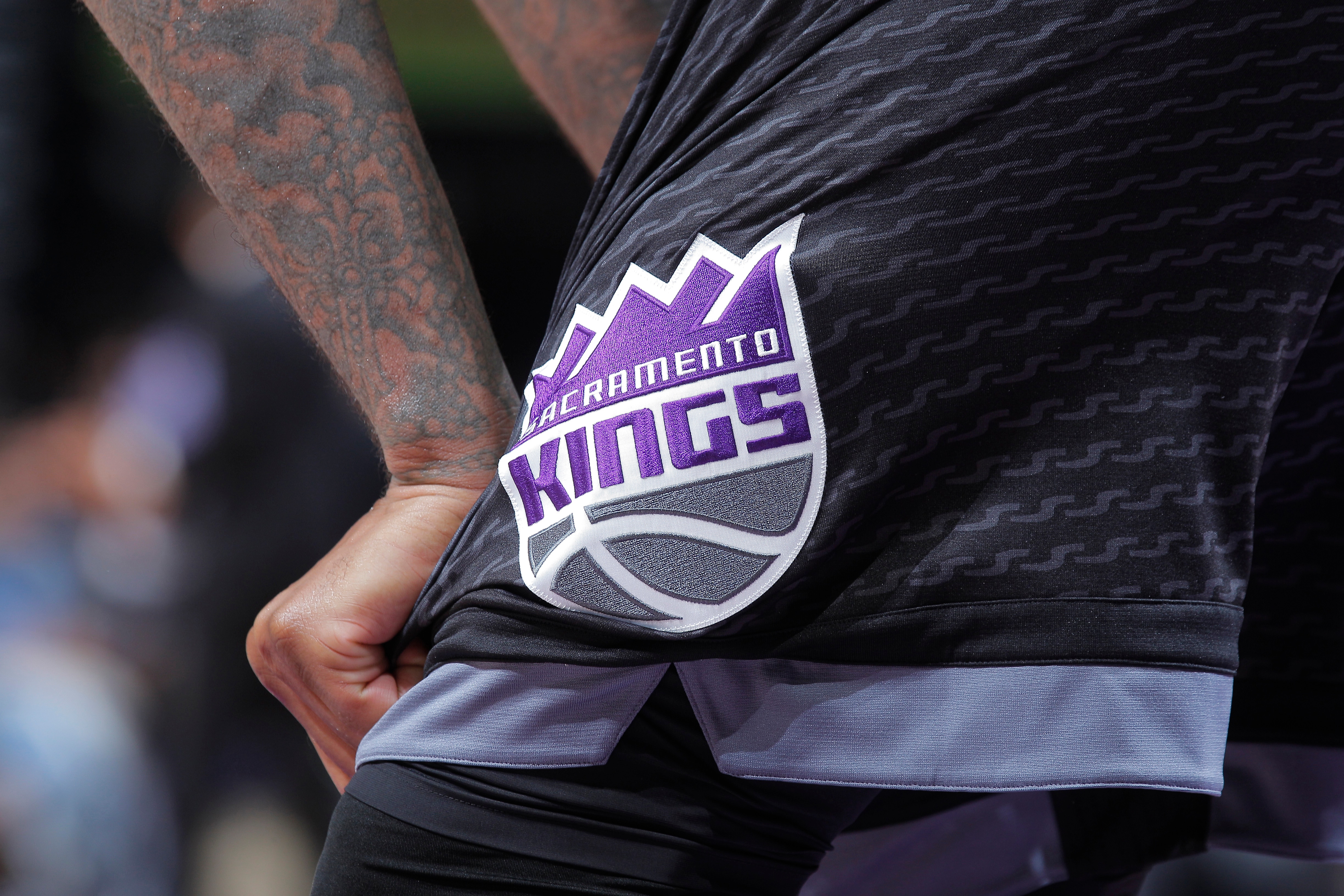 SACRAMENTO, CA - DECEMBER 31: A close up shot of the Sacramento Kings logo during the game against the Memphis Grizzlies  on December 31, 2016 at Golden 1 Center in Sacramento, California. NOTE TO USER: User expressly acknowledges and agrees that, by downloading and or using this photograph, User is consenting to the terms and conditions of the Getty Images Agreement. Mandatory Copyright Notice: Copyright 2016 NBAE (Photo by Rocky Widner/NBAE via Getty Images)