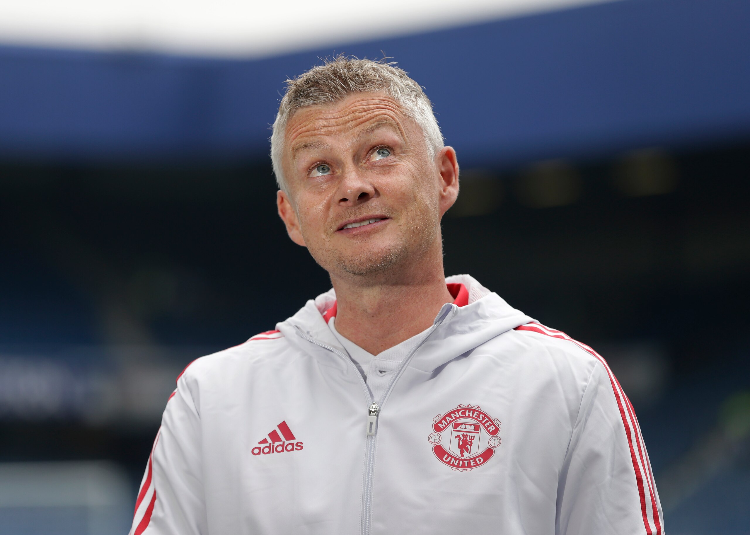 LONDON, ENGLAND - JULY 24: Manchester United manager Ole Gunnar Solskjær before the pre-season friendly match between Queens Park Rangers and Manchester United at The Kiyan Prince Foundation Stadium on July 24, 2021 in London, England. (Photo by Henry Browne/Getty Images)