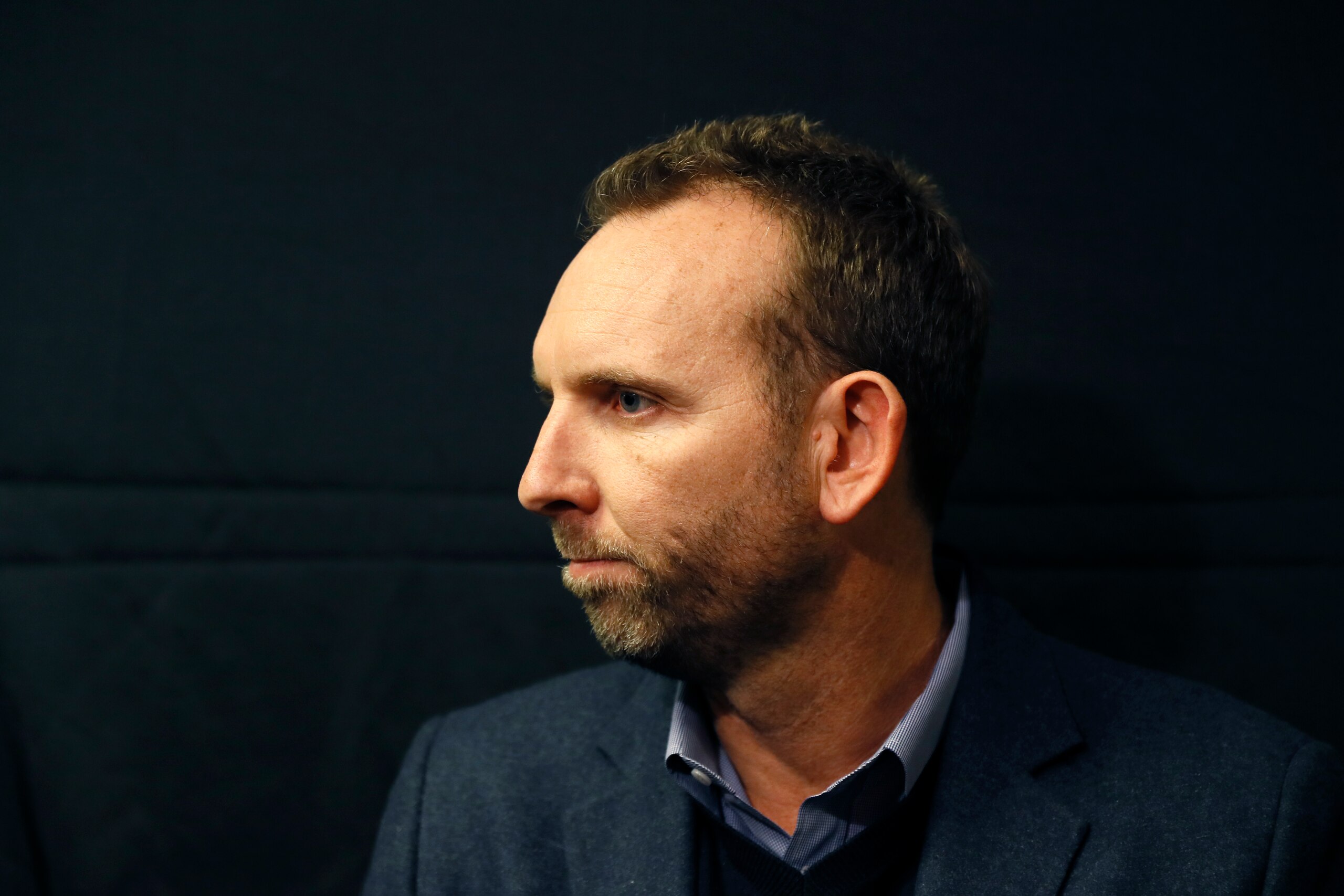 Brooklyn Nets general manager Sean Marks pauses while speaking to the media during a news conference before an NBA basketball game against the Philadelphia 76ers, Thursday, Feb. 20, 2020, in Philadelphia. (AP Photo/Matt Slocum) Brooklyn Nets general manager Sean Marks pauses while speaking to the media during a news conference before an NBA basketball game against the Philadelphia 76ers, Thursday, Feb. 20, 2020, in Philadelphia. (AP Photo/Matt Slocum)