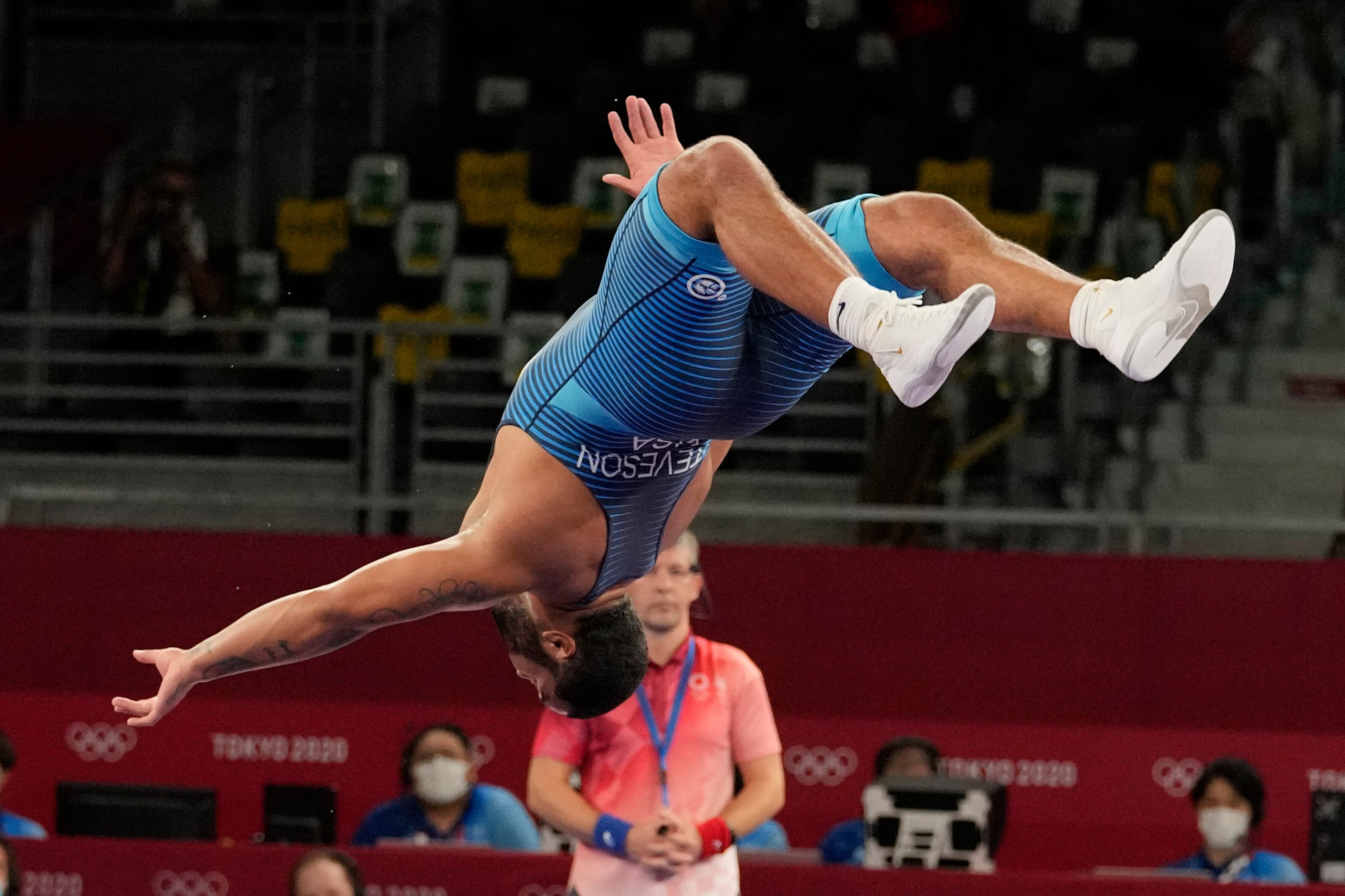 Video: Gable Steveson Does Backflip Celebrating Wrestling Gold