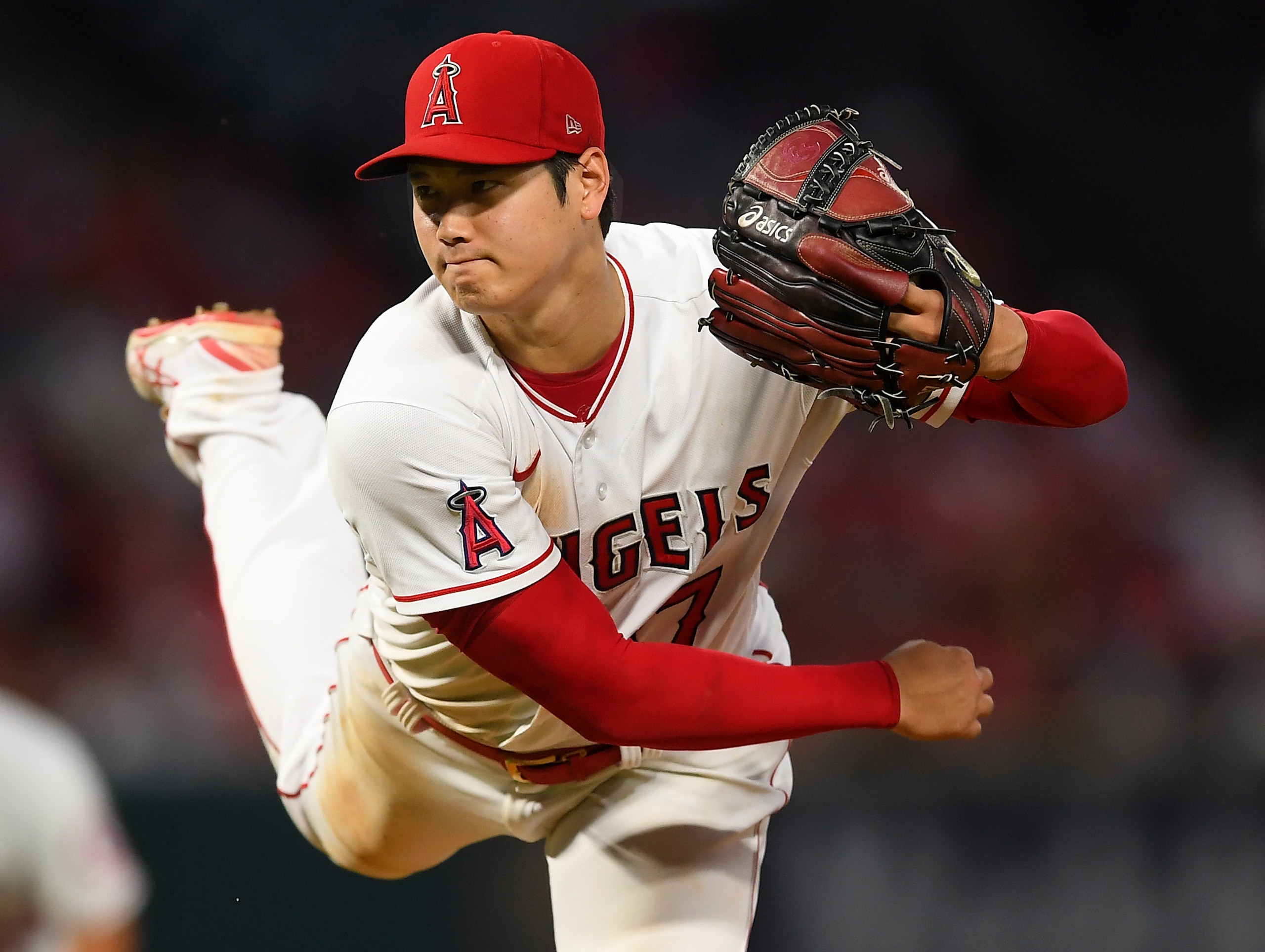 ANAHEIM, CA - JULY 26: Shohei Ohtani #17 of the Los Angeles Angels pitches in the game against the Colorado Rockies at Angel Stadium of Anaheim on July 26, 2021 in Anaheim, California. (Photo by Jayne Kamin-Oncea/Getty Images) ANAHEIM, CA - JULY 26: Shohei Ohtani #17 of the Los Angeles Angels pitches in the game against the Colorado Rockies at Angel Stadium of Anaheim on July 26, 2021 in Anaheim, California. (Photo by Jayne Kamin-Oncea/Getty Images)