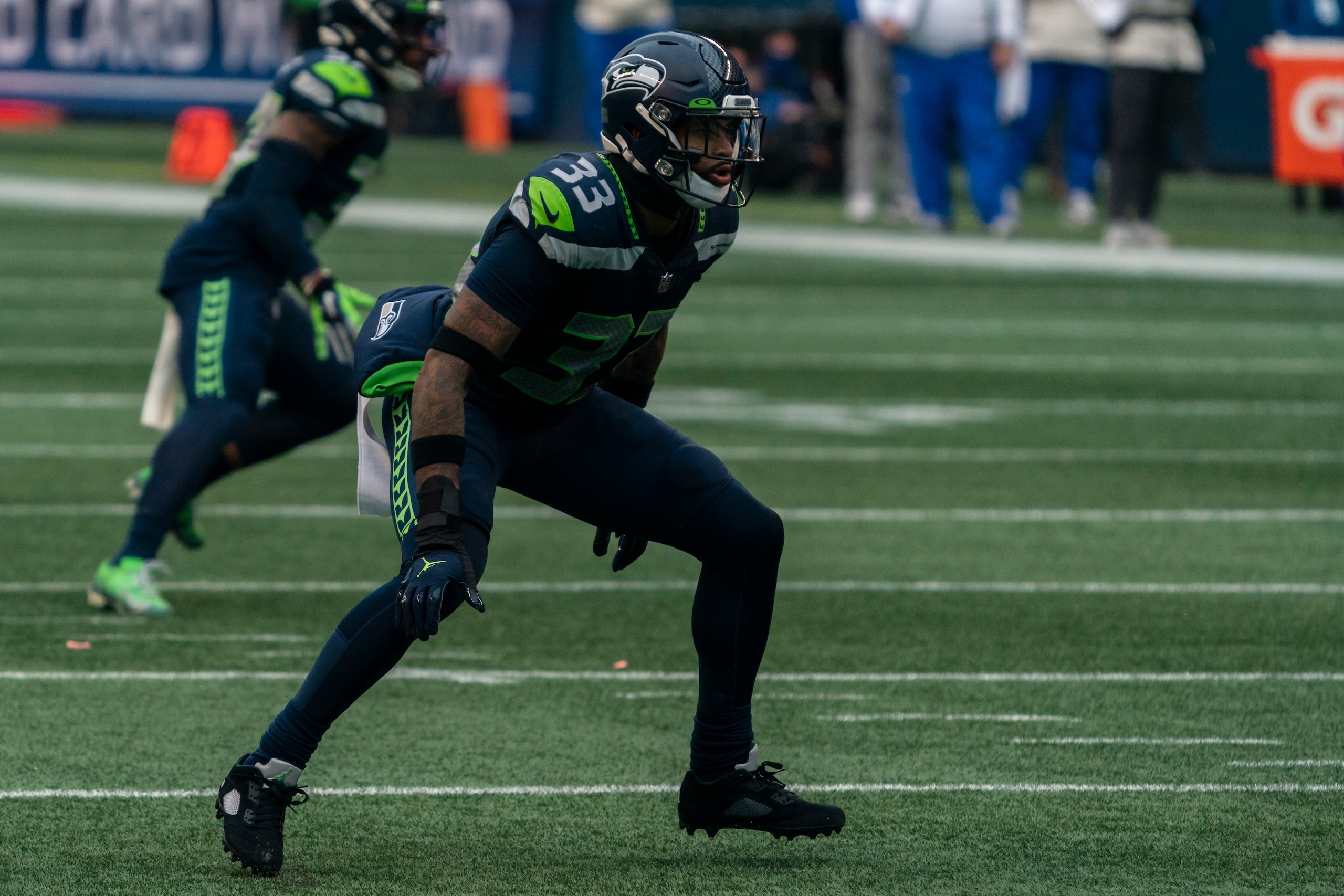 Seattle Seahawks defensive back Jamal Adams is pictured during the first half of an NFL wild-card playoff football game against the Los Angeles Rams, Saturday, Jan. 9, 2021, in Seattle. The Rams won 30-20. (AP Photo/Stephen Brashear)