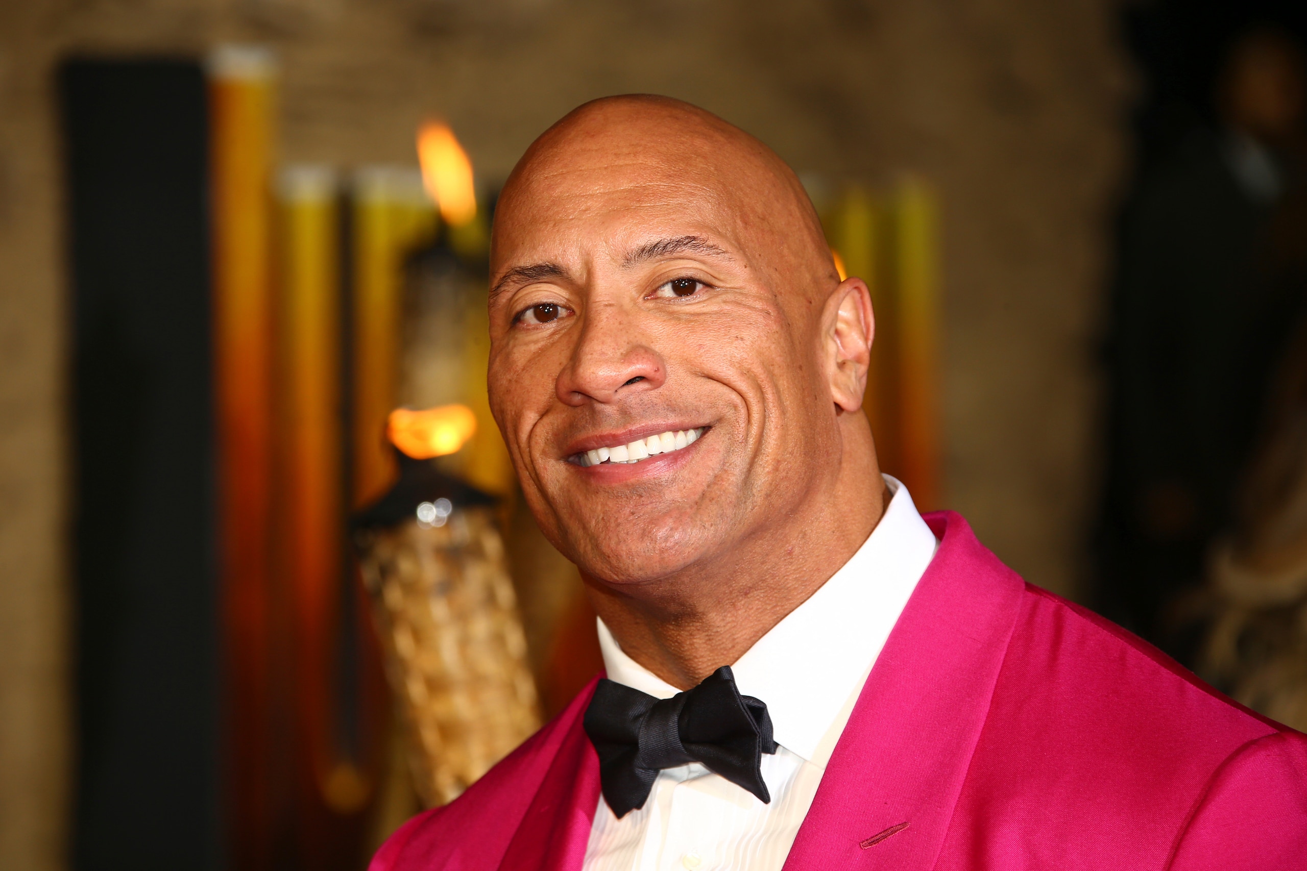 Actor Dwayne Johnson poses for photographers upon arrival at the premiere of the film 'Jumanji The Next Level', in central London, Thursday, Dec. 5, 2019. (Photo by Joel C Ryan/Invision/AP) Actor Dwayne Johnson poses for photographers upon arrival at the premiere of the film 'Jumanji The Next Level', in central London, Thursday, Dec. 5, 2019. (Photo by Joel C Ryan/Invision/AP)