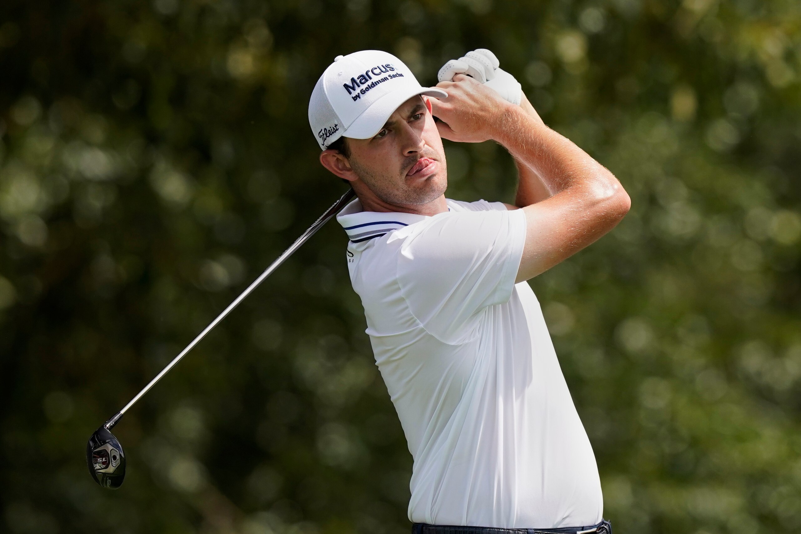 Patrick Cantlay hits from the tee on the third hole during second round play in the Tour Championship golf tournament at East Lake Golf Club, Friday, Sept. 3, 2021, in Atlanta. (AP Photo/Brynn Anderson) Patrick Cantlay hits from the tee on the third hole during second round play in the Tour Championship golf tournament at East Lake Golf Club, Friday, Sept. 3, 2021, in Atlanta. (AP Photo/Brynn Anderson)