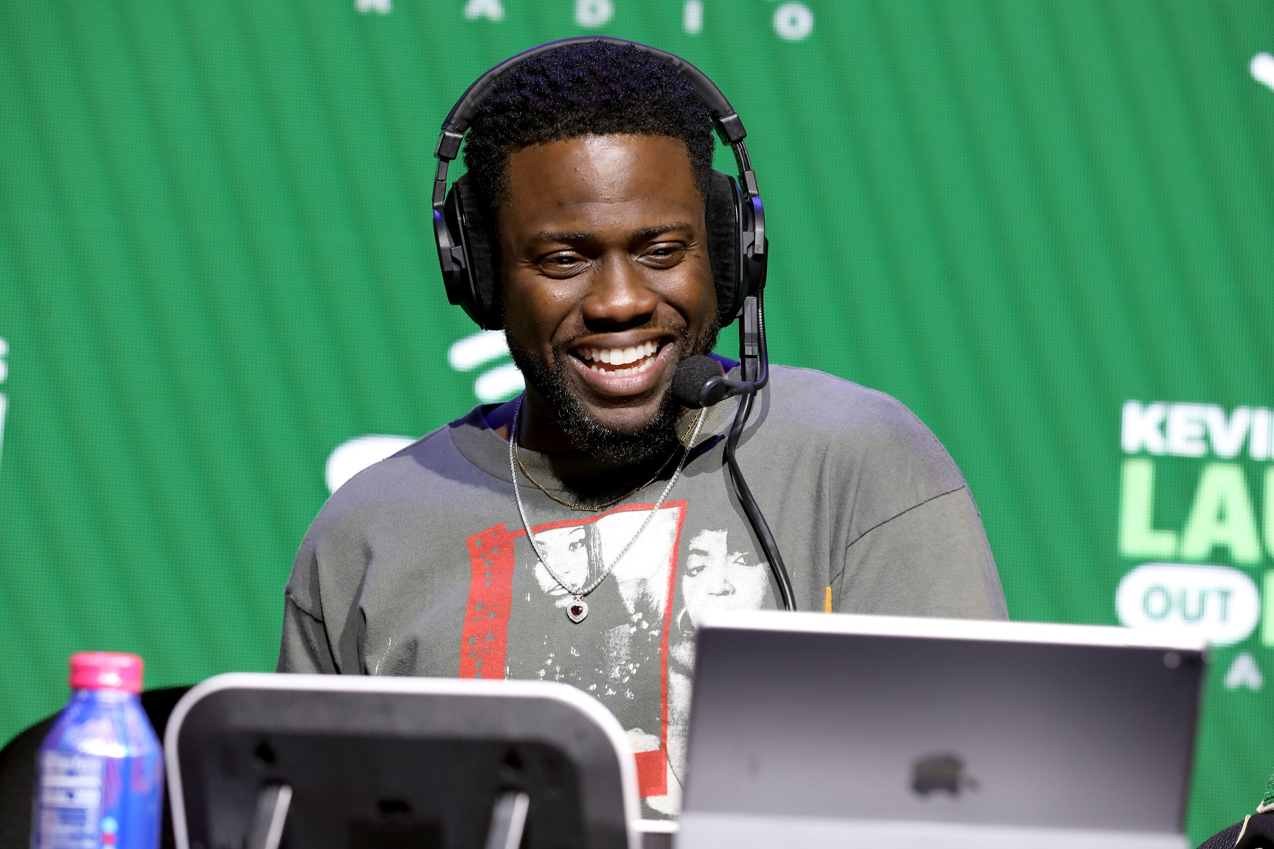 MIAMI, FLORIDA - JANUARY 31: SiriusXM host Kevin Hart speaks onstage during day 3 of SiriusXM at Super Bowl LIV on January 31, 2020 in Miami, Florida. (Photo by Cindy Ord/Getty Images for SiriusXM )