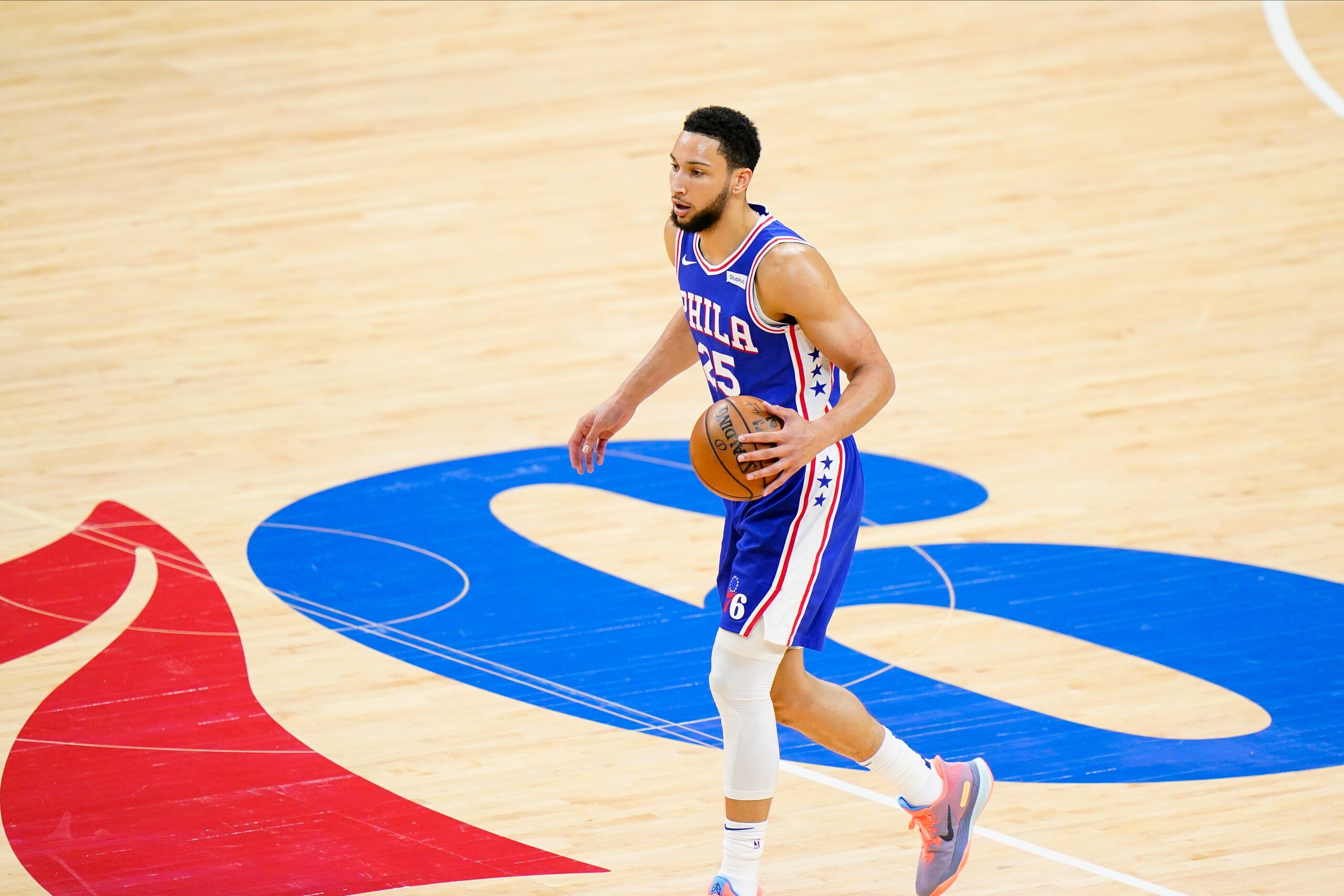 Philadelphia 76ers' Ben Simmons plays during Game 5 in a second-round NBA basketball playoff series against the Atlanta Hawks, Wednesday, June 16, 2021, in Philadelphia. (AP Photo/Matt Slocum) Philadelphia 76ers' Ben Simmons plays during Game 5 in a second-round NBA basketball playoff series against the Atlanta Hawks, Wednesday, June 16, 2021, in Philadelphia. (AP Photo/Matt Slocum)