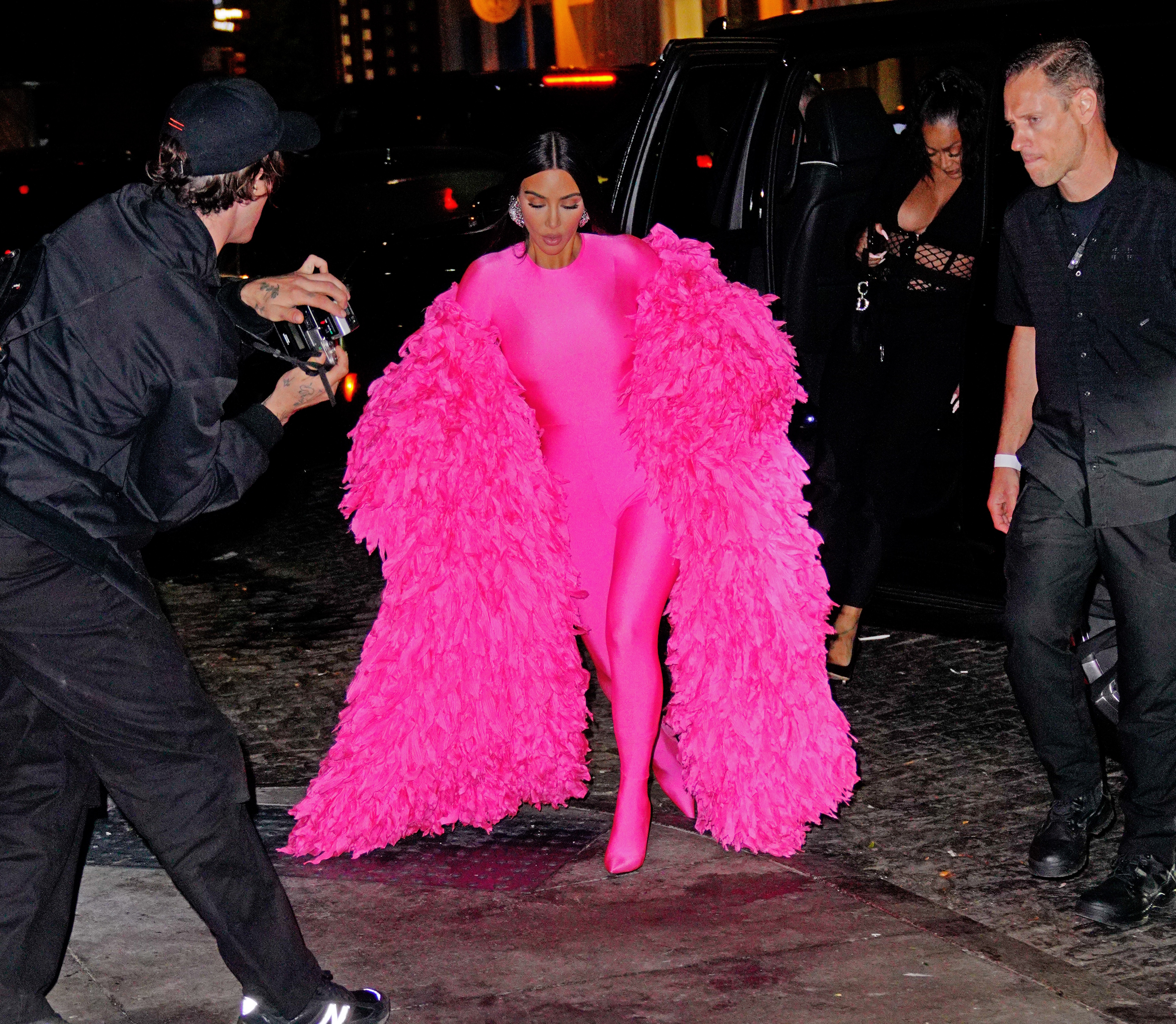NEW YORK, NEW YORK - OCTOBER 10: Kim Kardashian arrives at the afterparty for "Saturday Night Live" on October 10, 2021 in New York City. (Photo by Gotham/GC images)