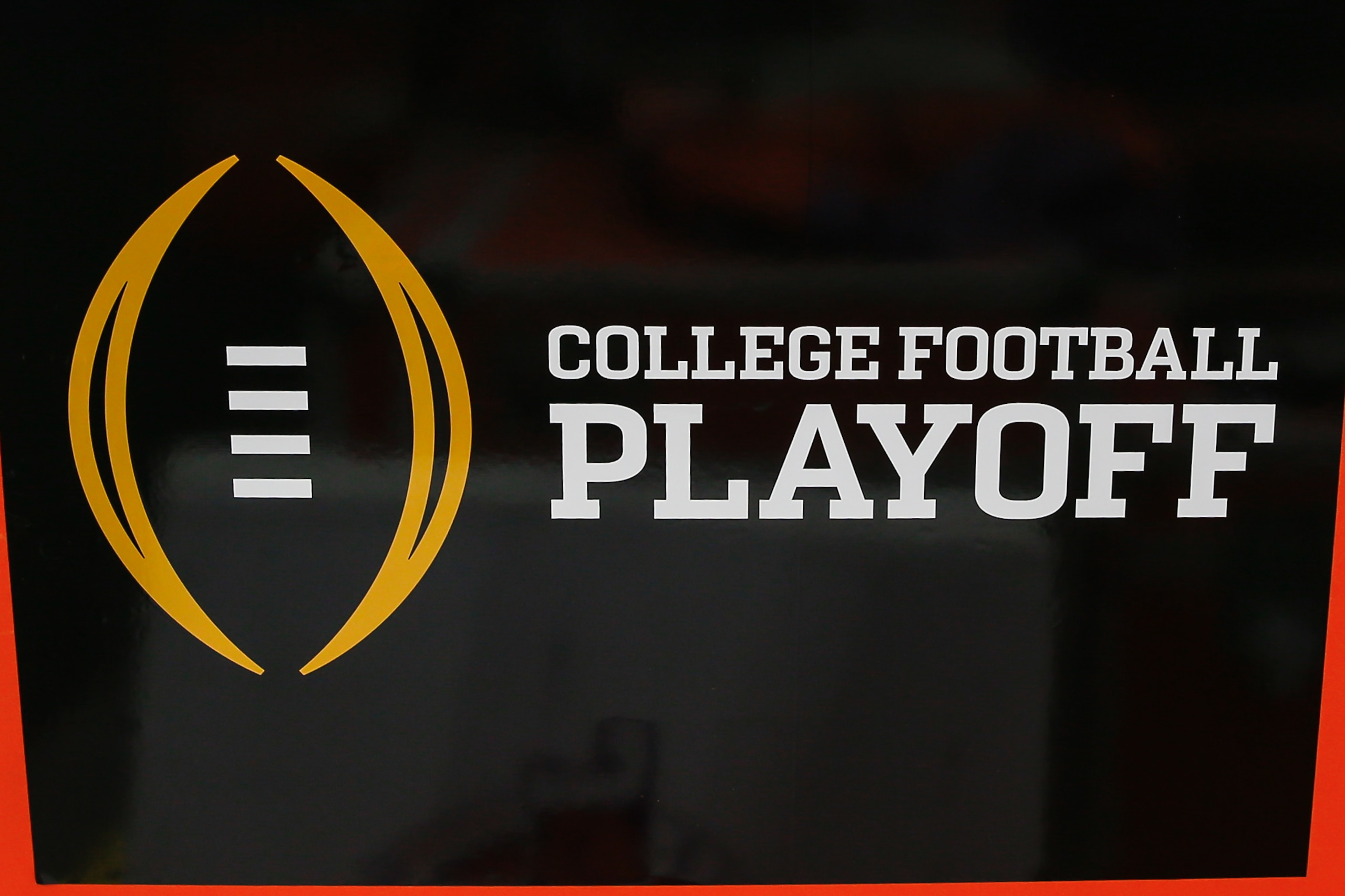 GLENDALE, AZ - DECEMBER 28:  The college football playoff logo before the Fiesta Bowl college football playoff semi final game between the Clemson Tigers and the Ohio State Buckeyes on December 28, 2019 at State Farm Stadium in Glendale, Arizona. (Photo by Kevin Abele/Icon Sportswire via Getty Images)