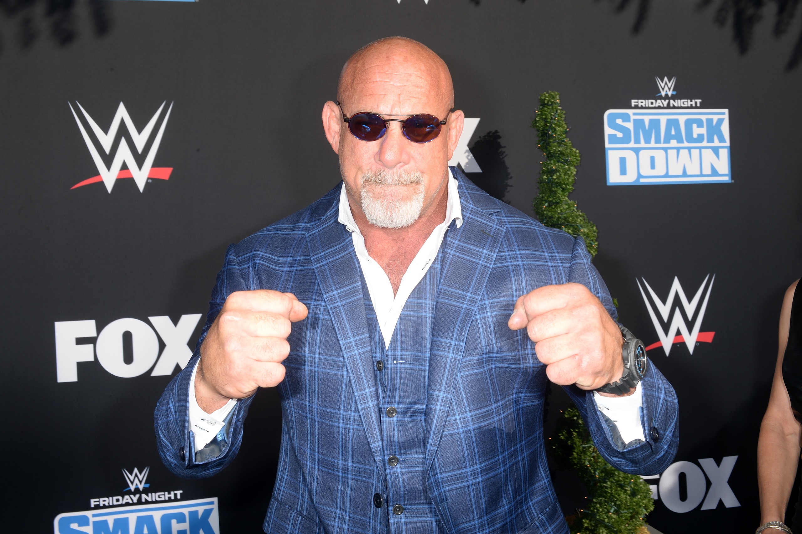 LOS ANGELES, CALIFORNIA - OCTOBER 04: Bill Goldberg attends WWE 20th Anniversary Celebration Marking Premiere of WWE Friday Night SmackDown on FOX at Staples Center on October 04, 2019 in Los Angeles, California. (Photo by Jerod Harris/Getty Images) LOS ANGELES, CALIFORNIA - OCTOBER 04: Bill Goldberg attends WWE 20th Anniversary Celebration Marking Premiere of WWE Friday Night SmackDown on FOX at Staples Center on October 04, 2019 in Los Angeles, California. (Photo by Jerod Harris/Getty Images)