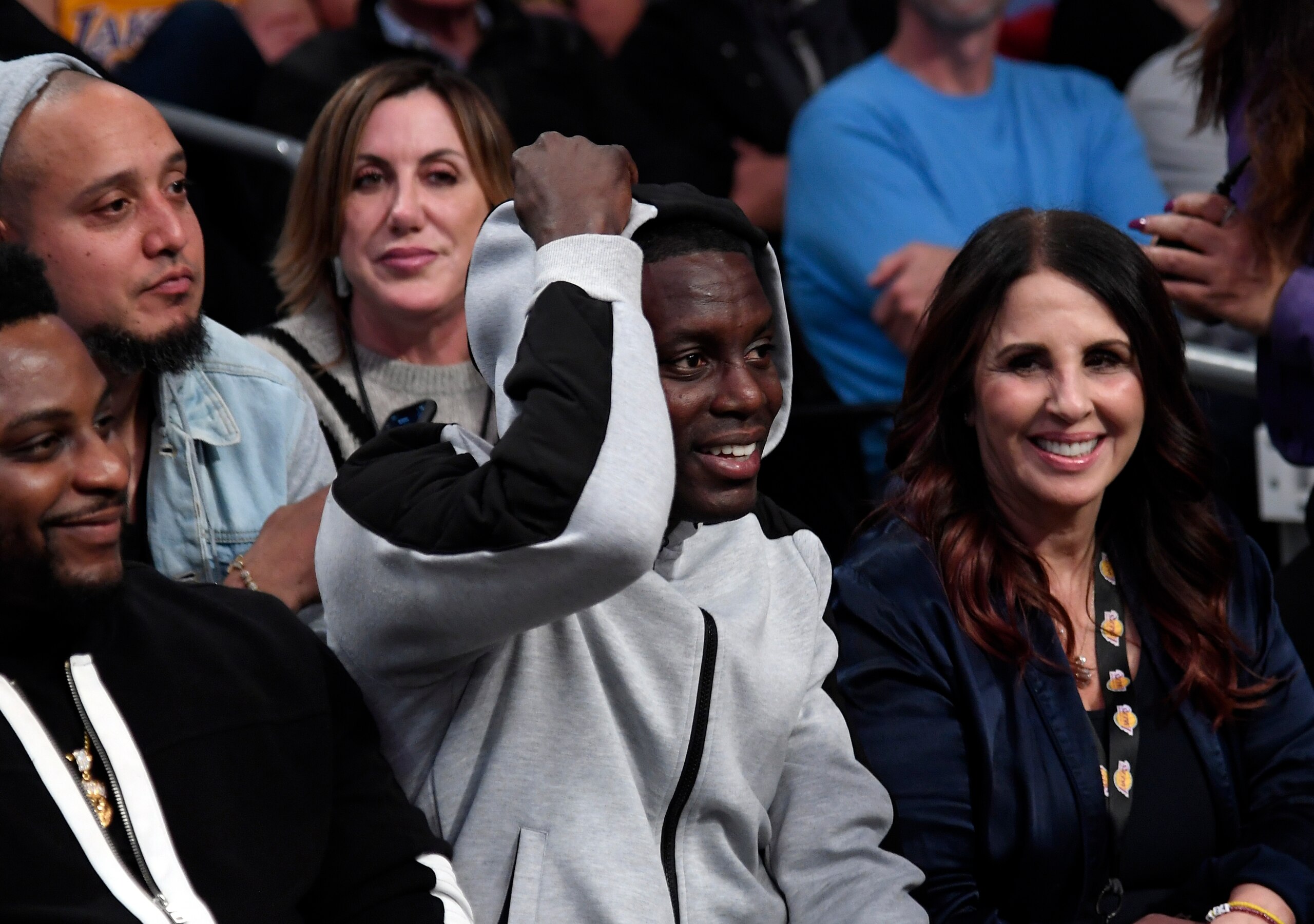 LOS ANGELES, CA - FEBRUARY 06: Free agent Darren Collison attends the Los Angeles Lakers and Houston Rockets basketball game at Staples Center on February 6, 2020 in Los Angeles, California. NOTE TO USER: User expressly acknowledges and agrees that, by downloading and/or using this Photograph, user is consenting to the terms and conditions of the Getty Images License Agreement. (Photo by Kevork Djansezian/Getty Images)