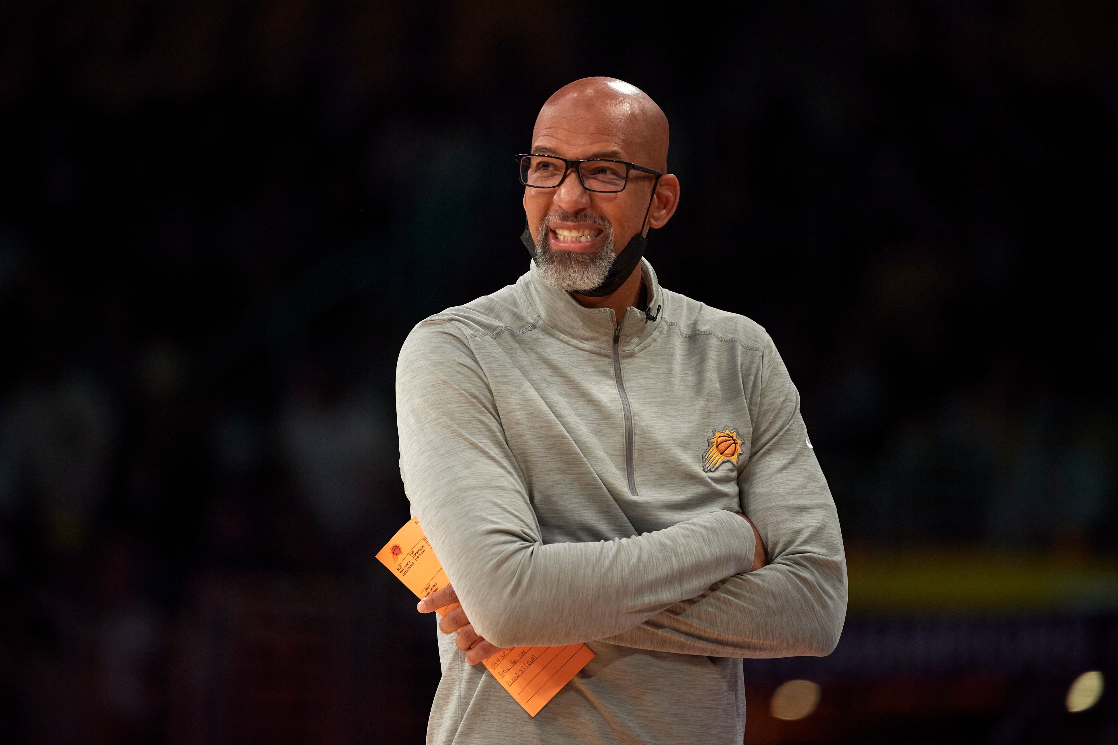 Basketball: Phoenix Suns coach Monty Williams during game vs Los Angeles Lakers at Staples Center. Los Angeles, CA 10/22/2021 CREDIT: John W. McDonough (Photo by John W. McDonough/Sports Illustrated via Getty Images) (Set Number: X163848 TK1)