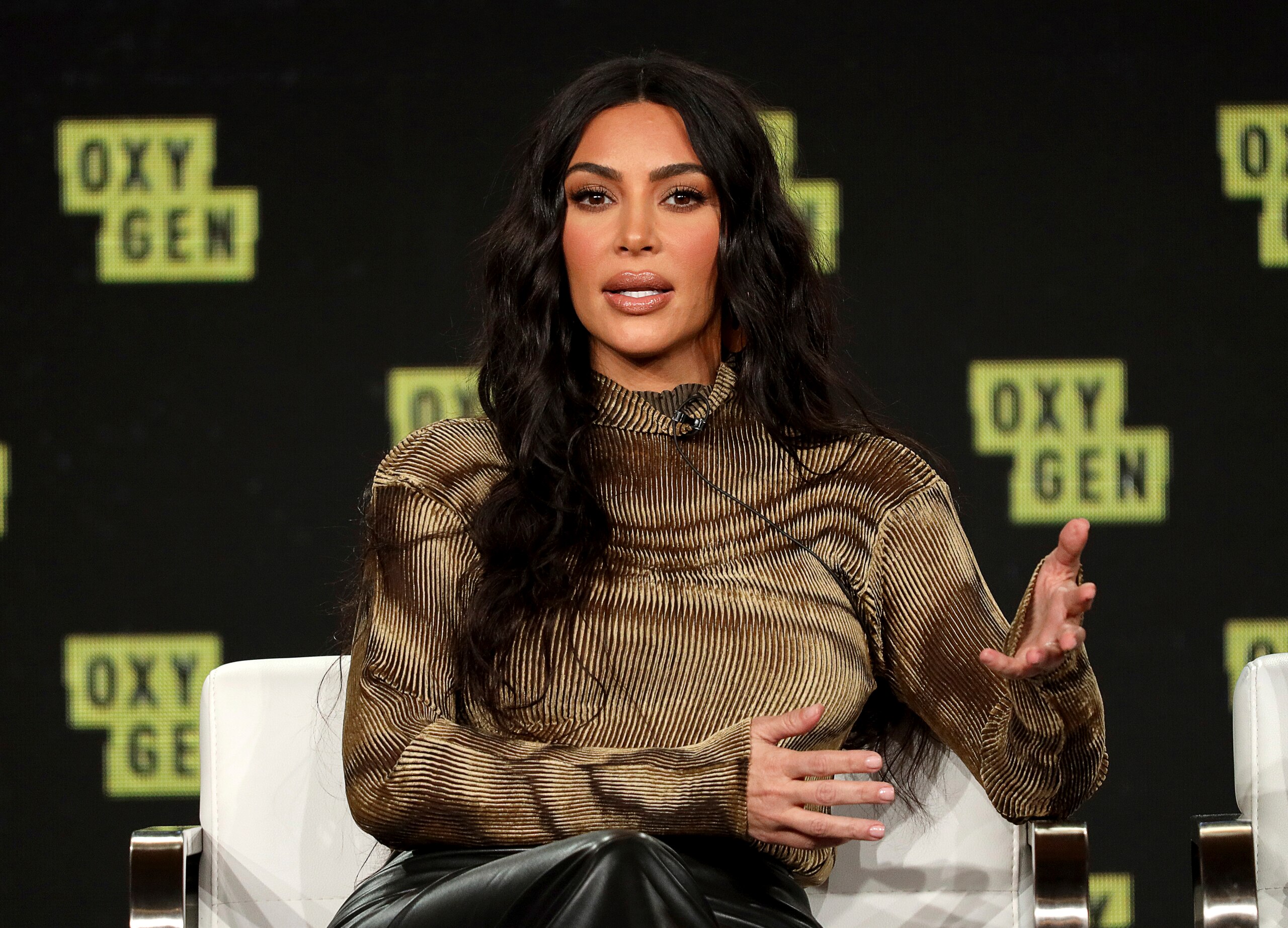 FILE - In this Saturday, Jan. 18, 2020 file photo, Kim Kardashian West speaks at the "Kim Kardashian West: The Justice Project" panel during the Oxygen TCA 2020 Winter Press Tour at the Langham Huntington, in Pasadena, Calif. A British financial regulator concerned about the lack of rules for online promotion of cryptocurrencies has called out celebrity influencer Kim Kardashian West’s use of her Instagram account to pitch Ethereum Max to her followers.(Photo by Willy Sanjuan/Invision/AP, File)