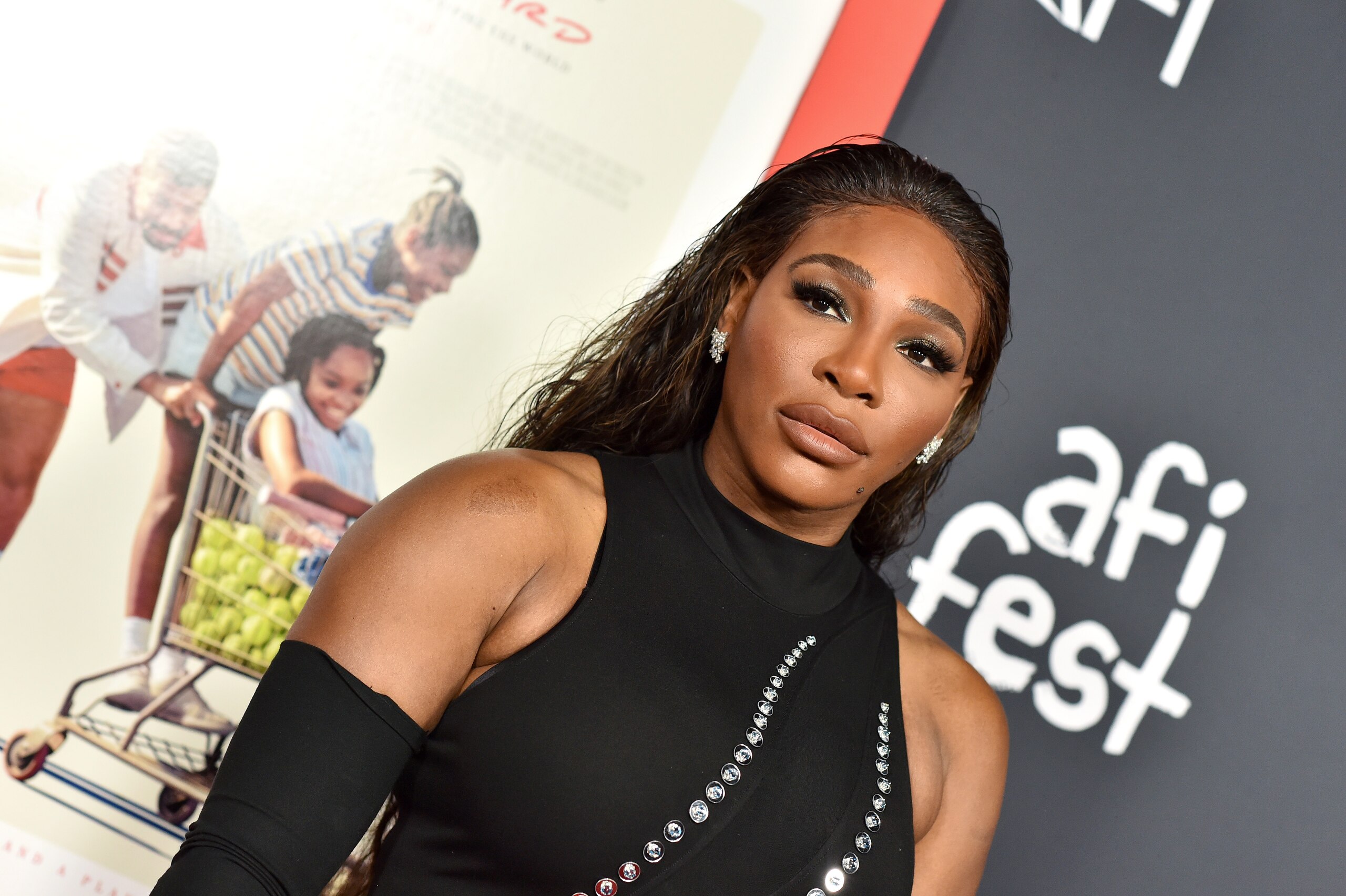 HOLLYWOOD, CALIFORNIA - NOVEMBER 14: Serena Williams attends the 2021 AFI Fest - Closing Night Premiere of Warner Bros. "King Richard" at TCL Chinese Theatre on November 14, 2021 in Hollywood, California. (Photo by Axelle/Bauer-Griffin/FilmMagic)