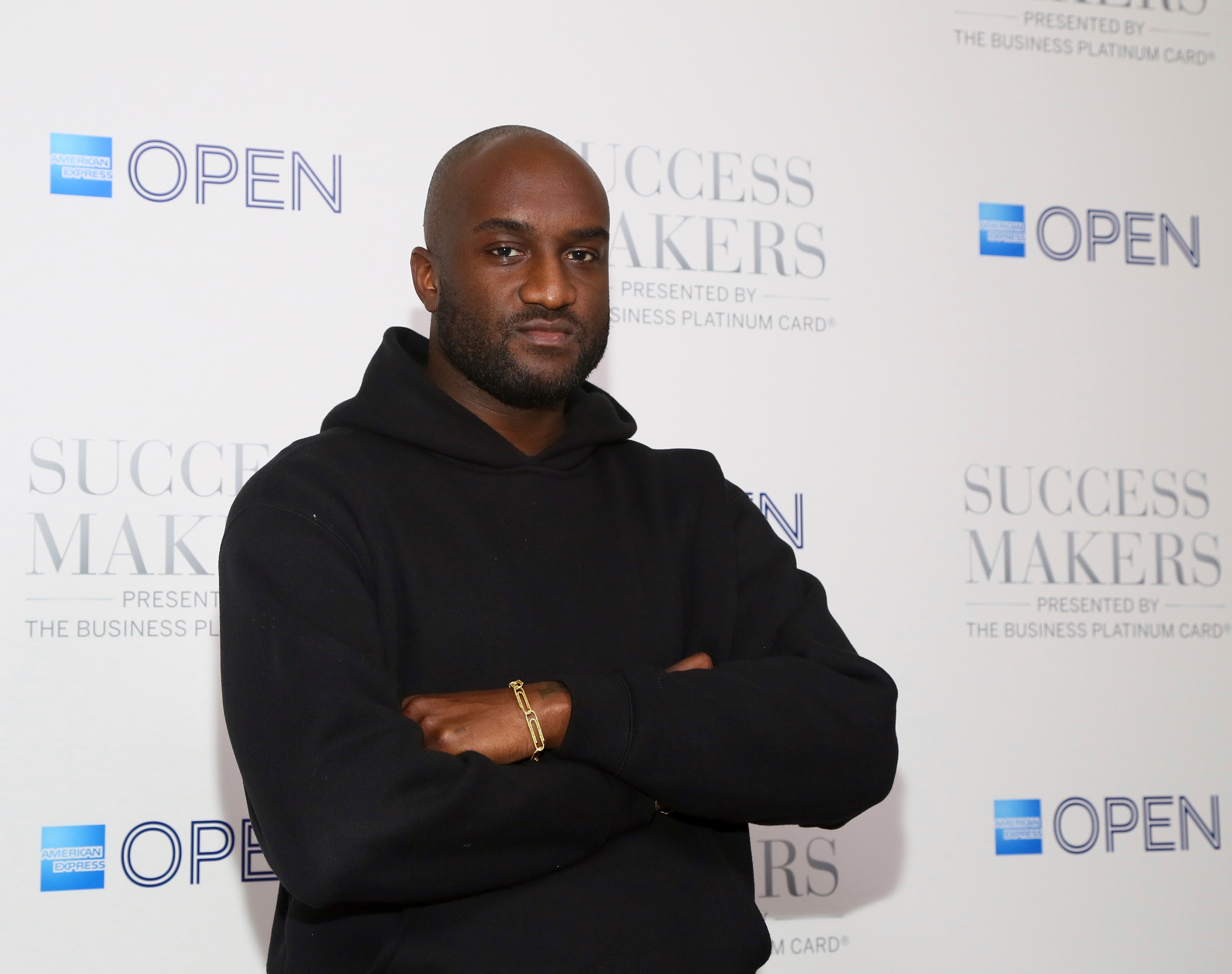 IMAGE DISTRIBUTED FOR AMERICAN EXPRESS OPEN - Virgil Abloh, Founder of Off-White, is pictured at an American Express OPEN Success Makers event to celebrate the launch of the metal Business Platinum Card on Tuesday, Dec. 12, 2017 in New York. (Stuart Ramson/AP Images for American Express OPEN)