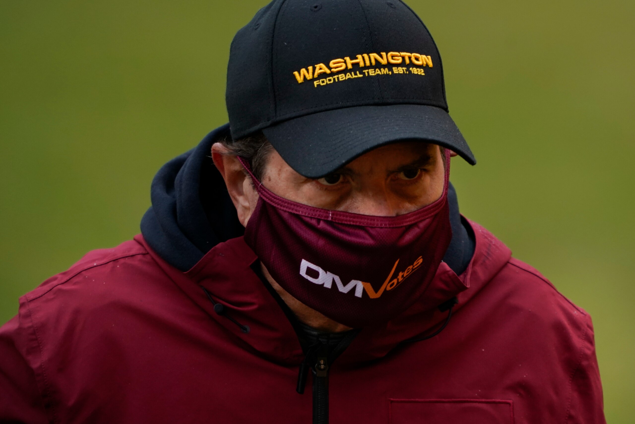 Washington Football Team owner Dan Snyder, walking off the field before the start of an NFL football game against Dallas Cowboys, Sunday, Oct. 25, 2020, in Landover, Md. (AP Photo/Susan Walsh)